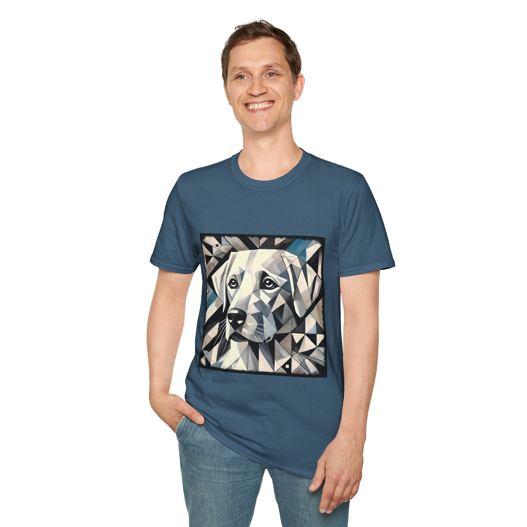 Labrador Retriever White Geometric | Unisex Dog T-Shirt
