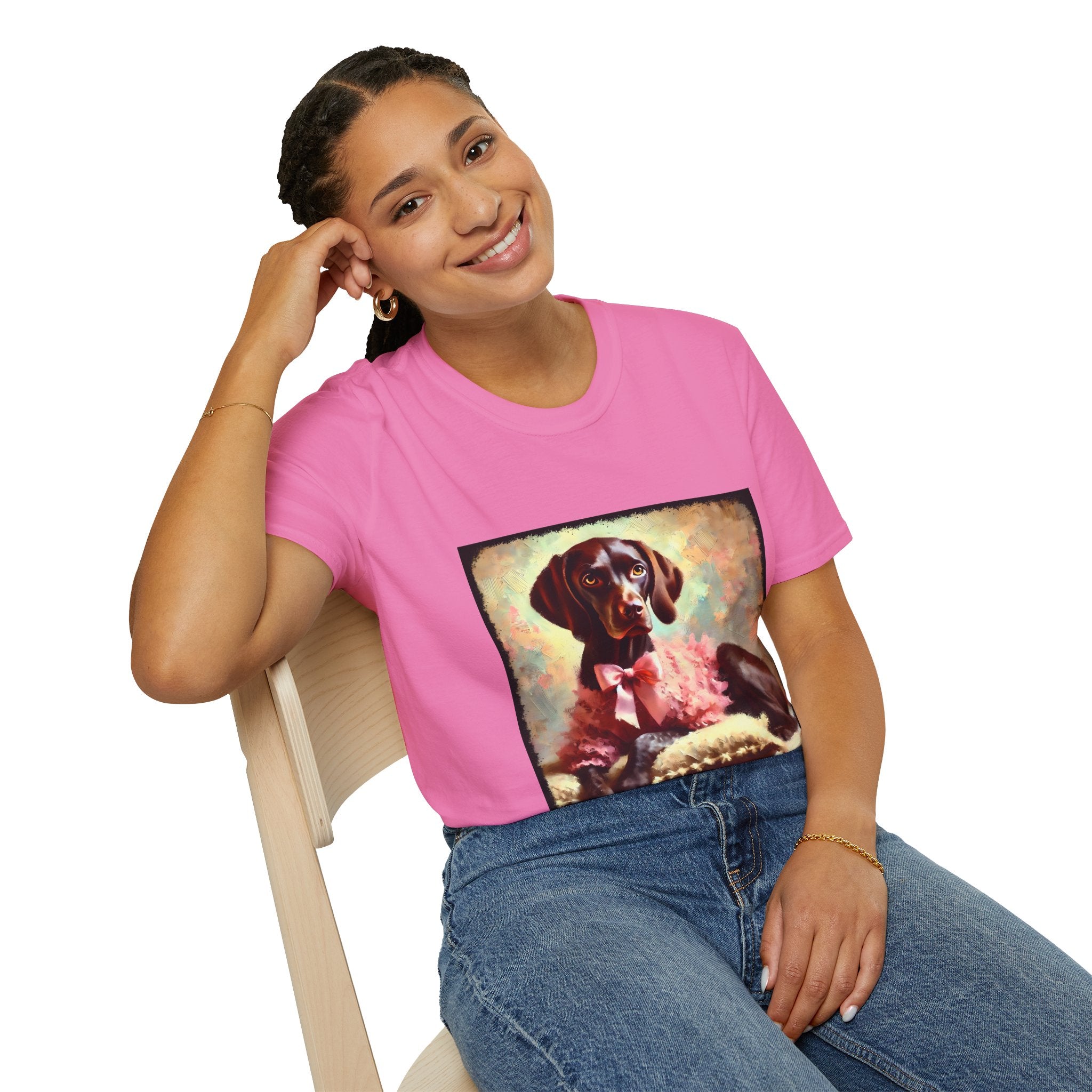 German Shorthaired Pointer Poised Classic | Unisex Dog T-Shirt