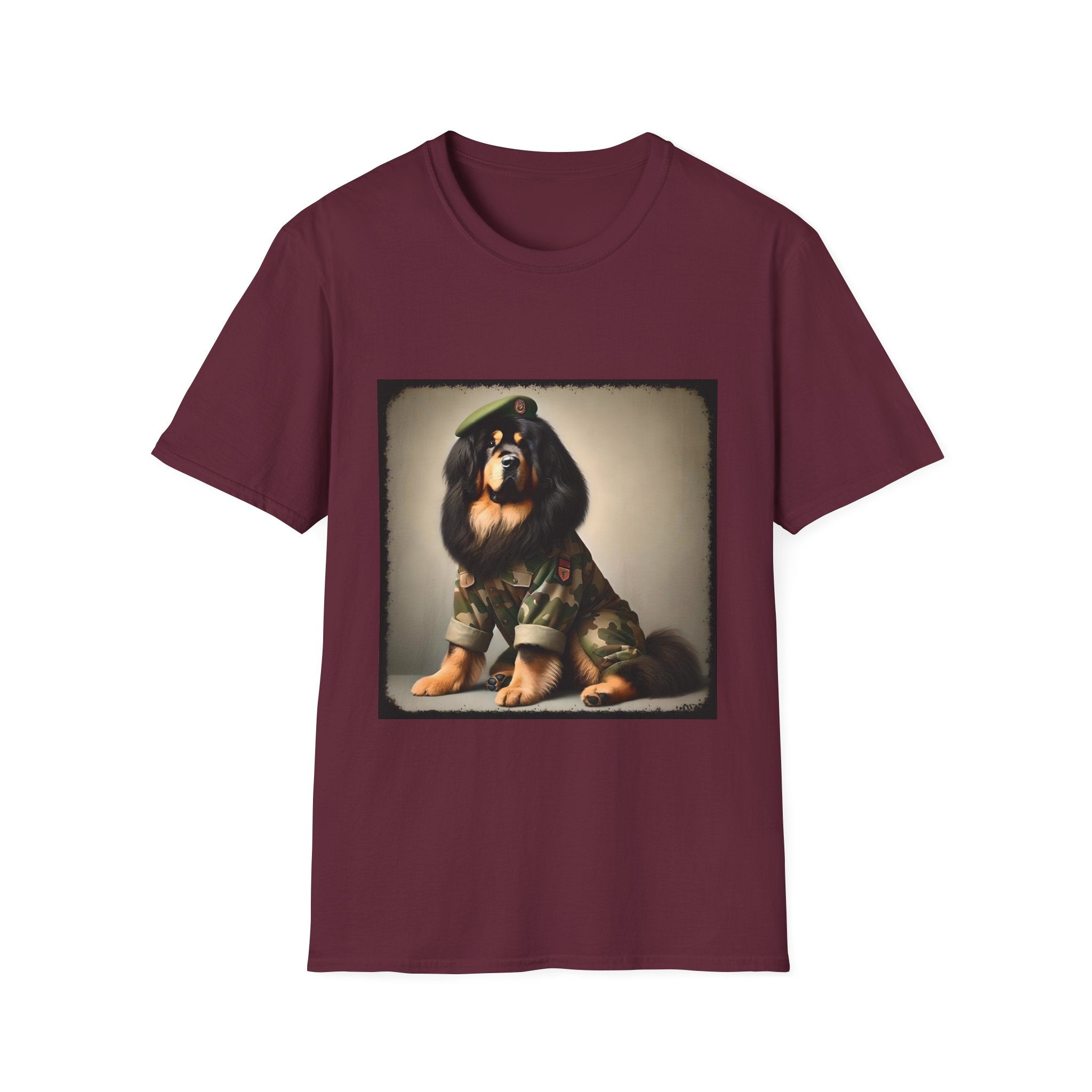 Tibetan Mastiff Camo Cutie | Unisex Dog T-Shirt