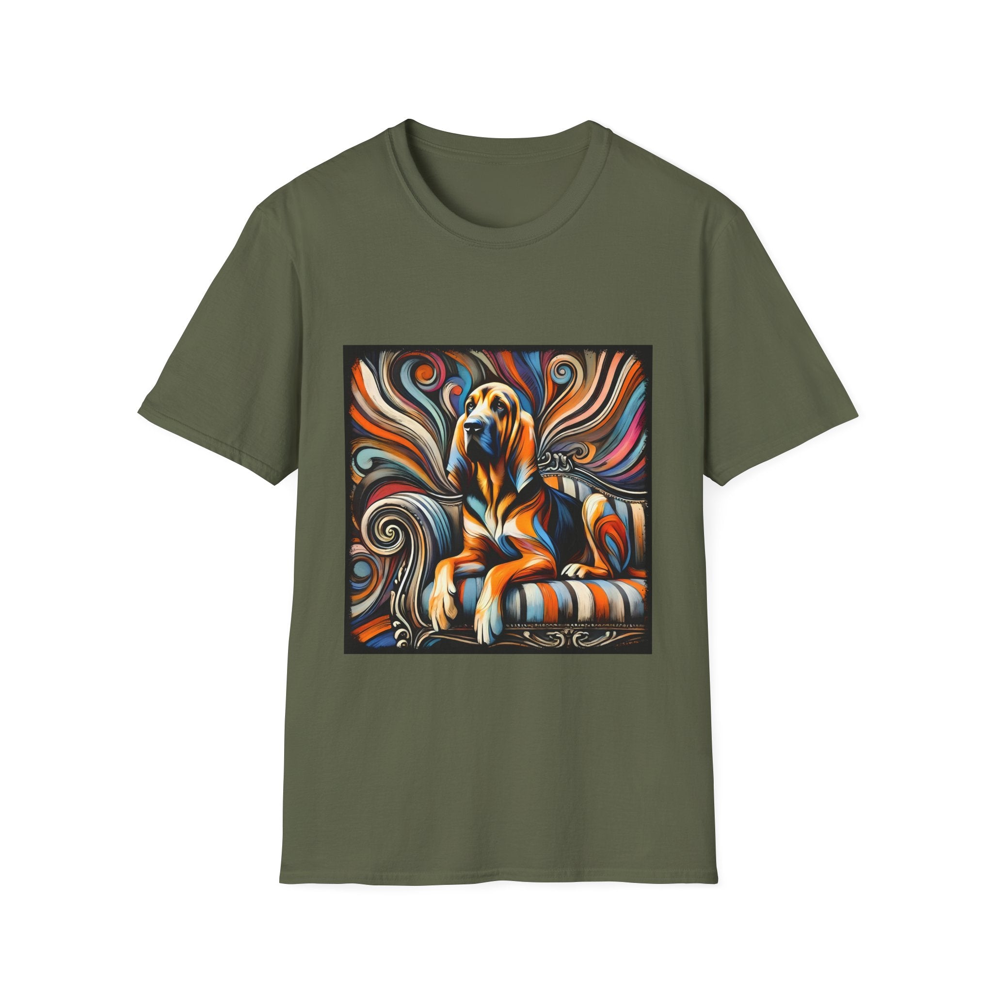 Bloodhound Fancy Swirl | Unisex Dog T-Shirt