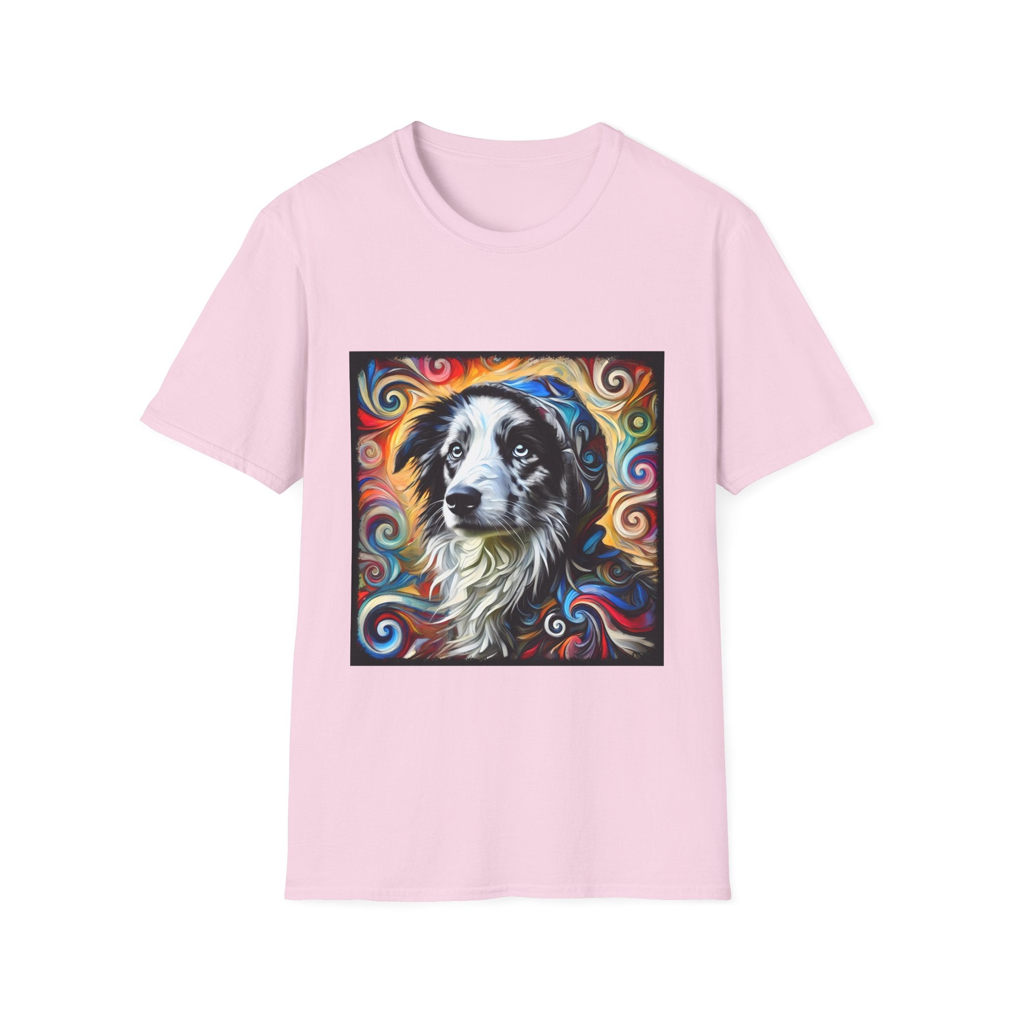Border Collie Relaxed Swirl | Unisex Dog T-Shirt
