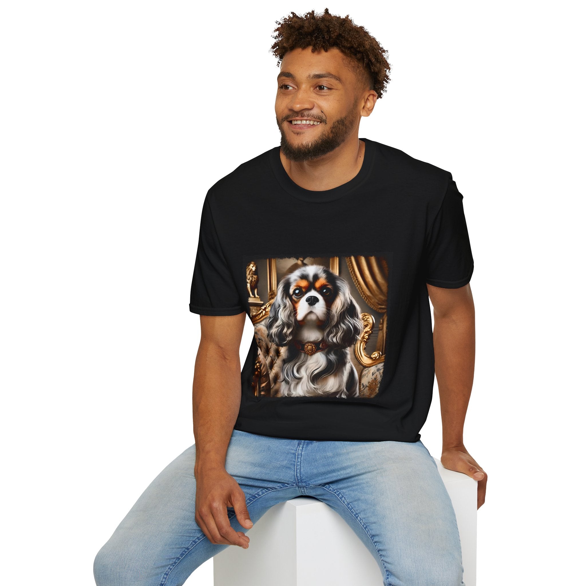 Cavalier King Charles Spaniel Gold Drip | Unisex Dog T-Shirt