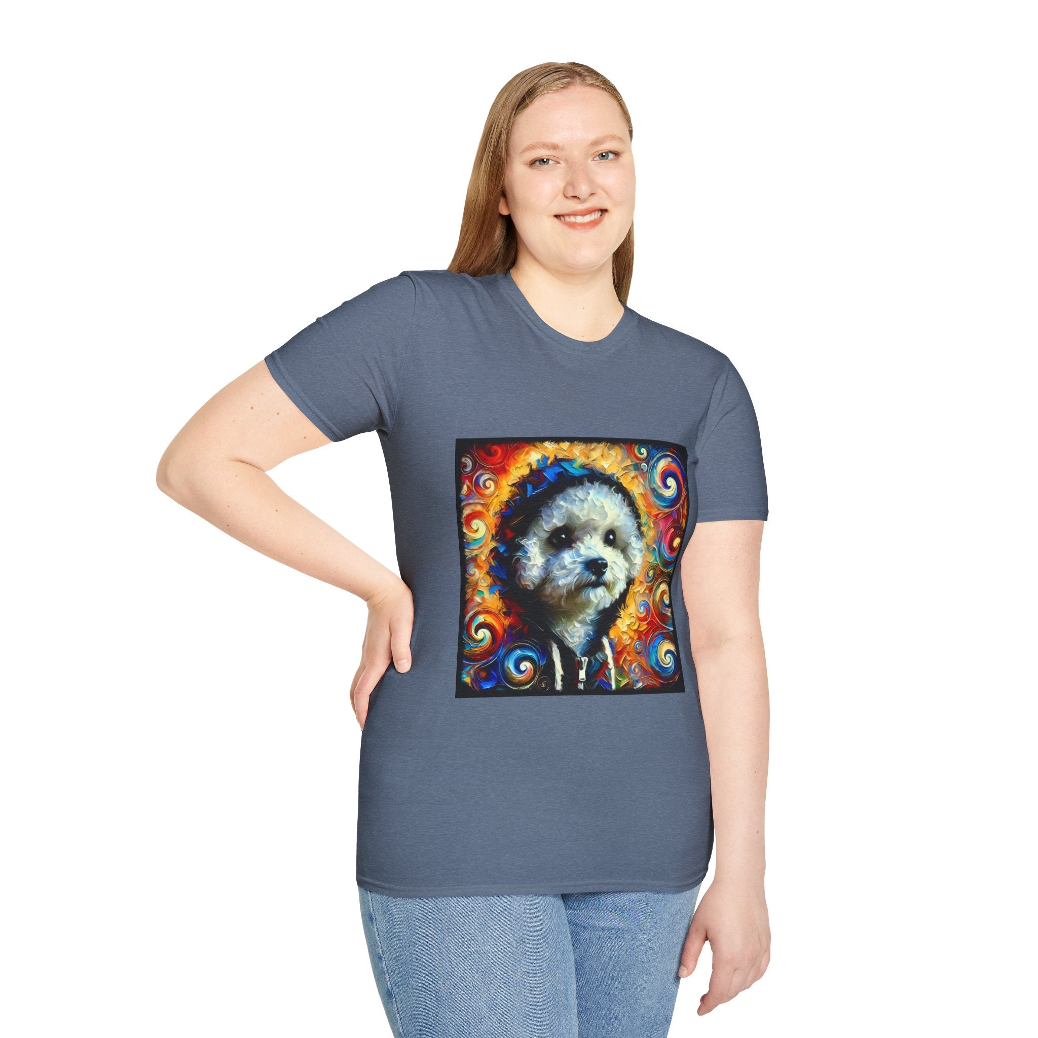 Bichon Frise Urban Swirl | Unisex Dog T-Shirt