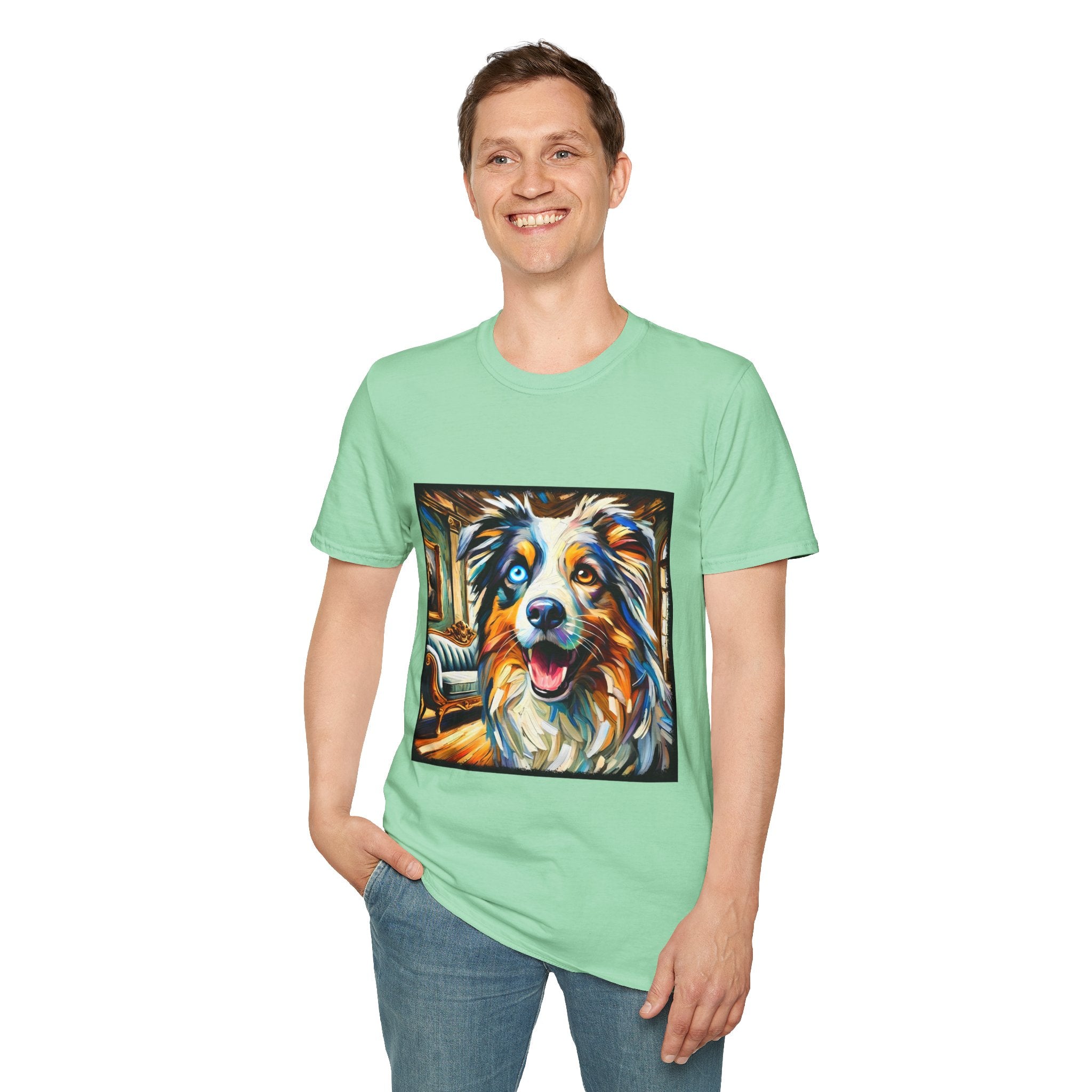 Australian Shepherd Blissful Swirl | Unisex Dog T-Shirt