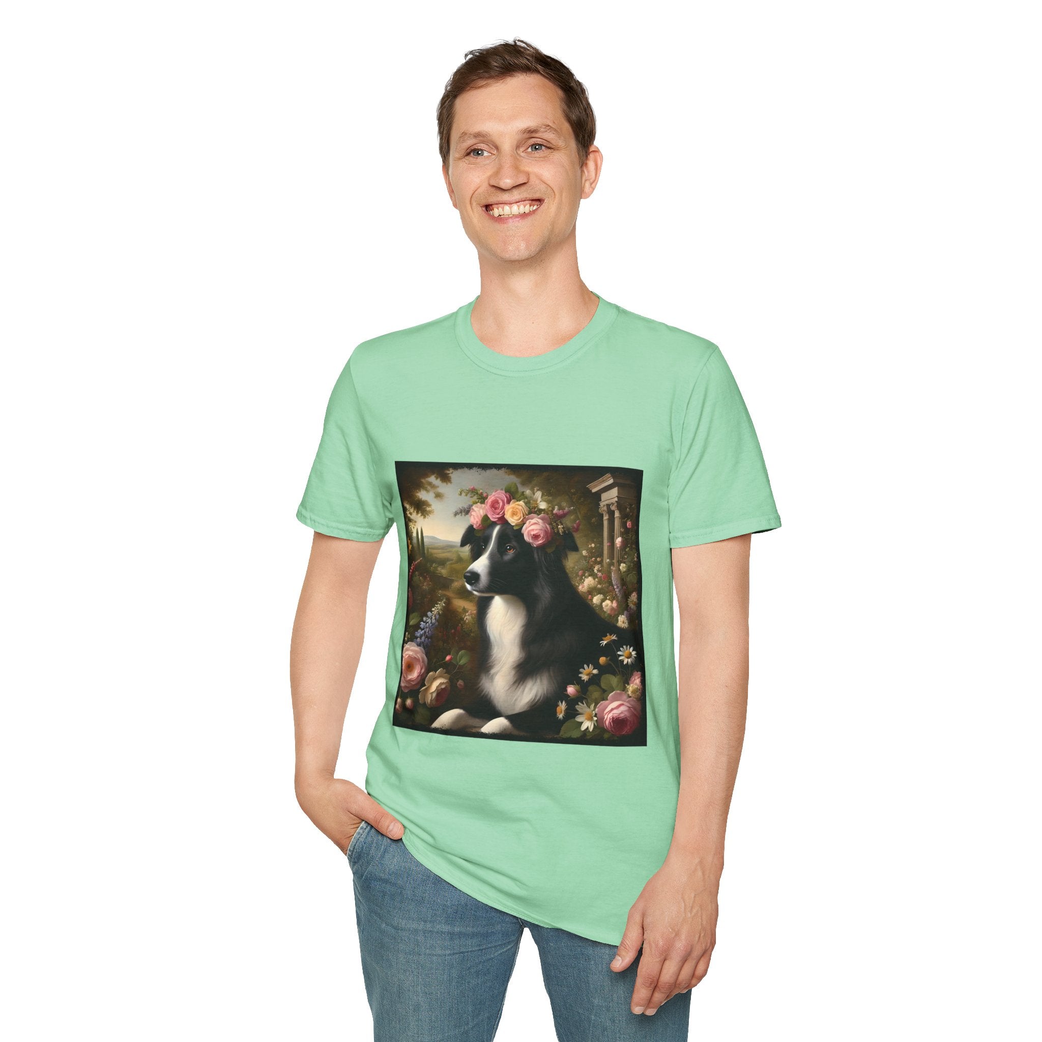 Border Collie Divine Garden | Unisex Dog T-Shirt
