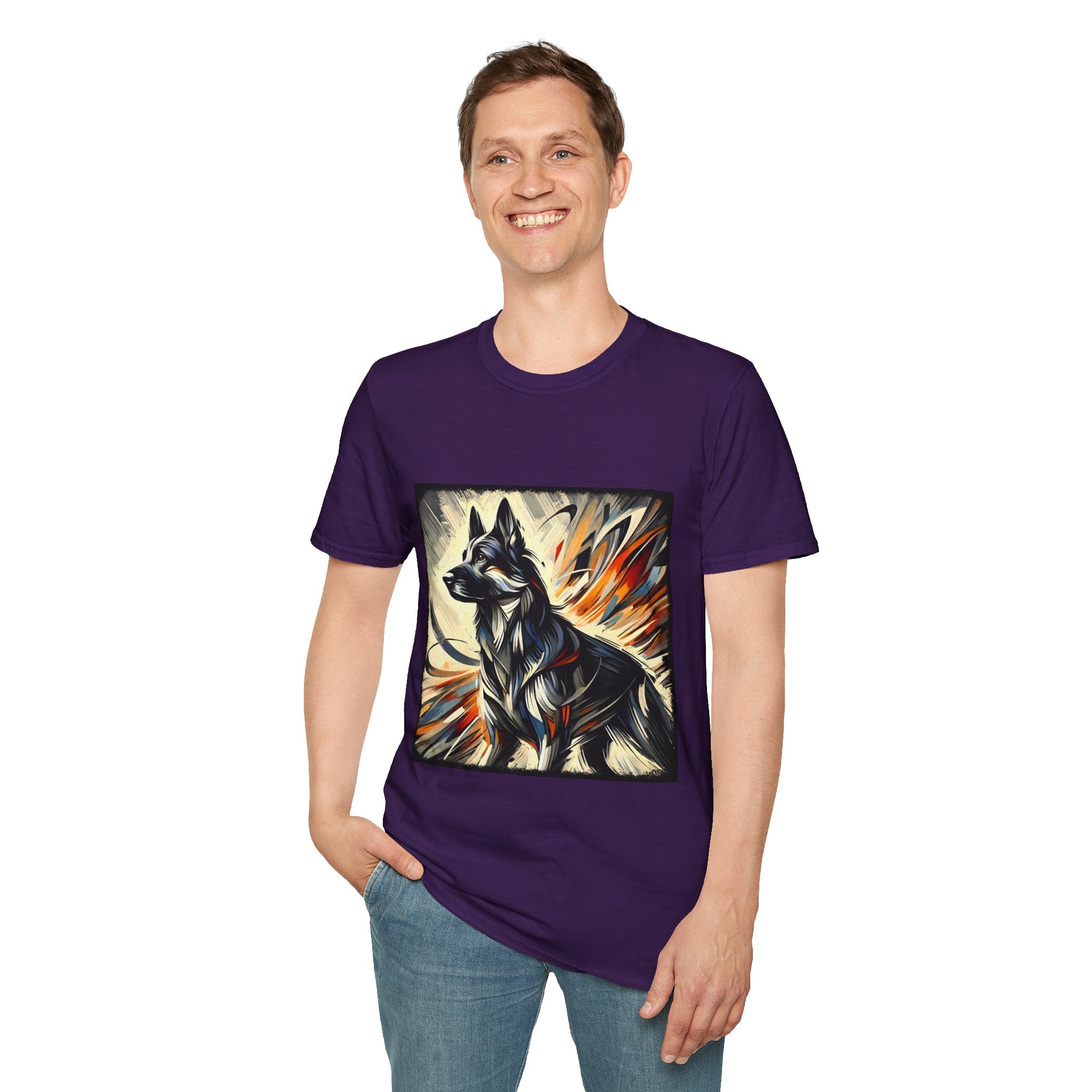 German Shepherd Fire Classic | Unisex Dog T-Shirt