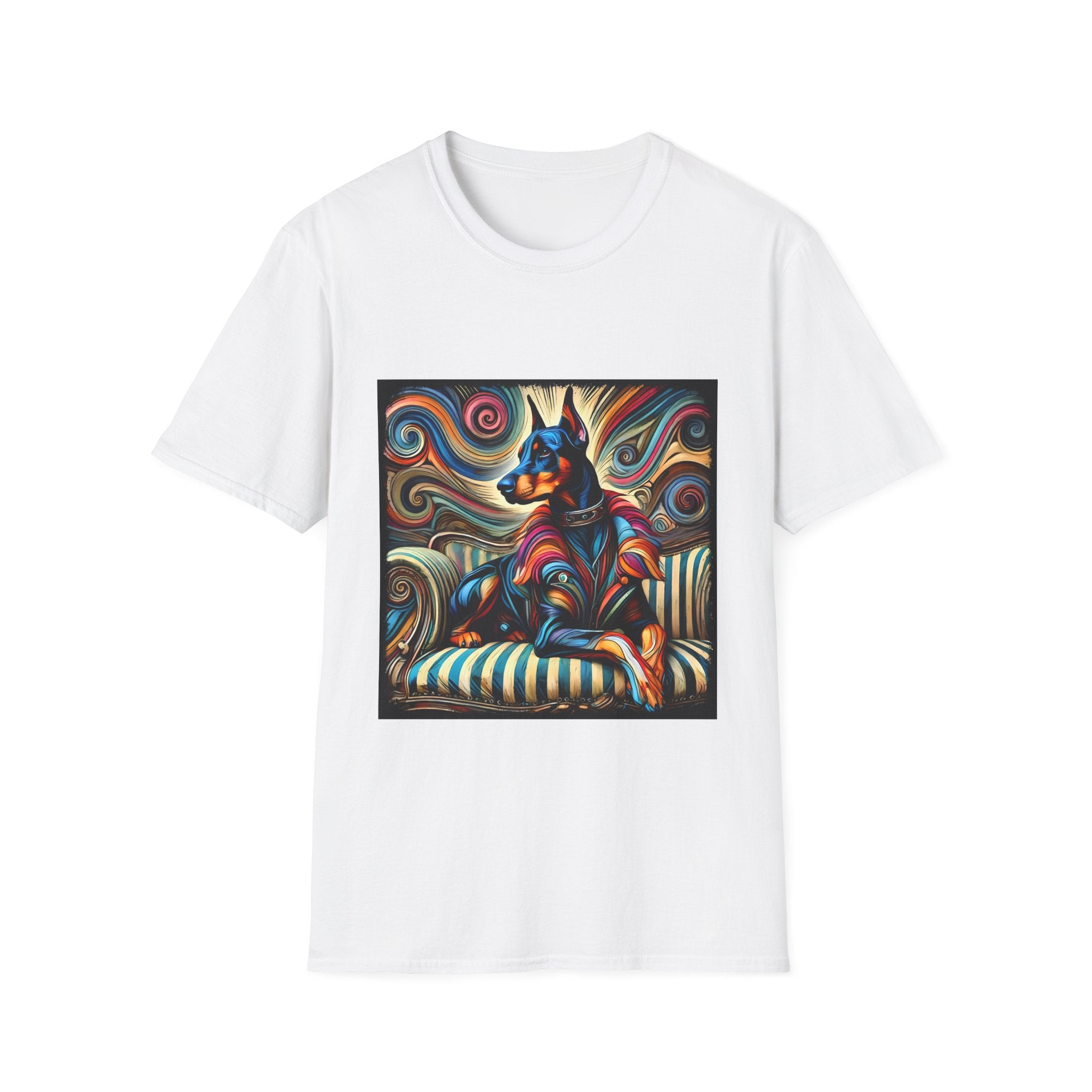 Doberman Pinscher Vivid Rebel | Unisex Dog T-Shirt