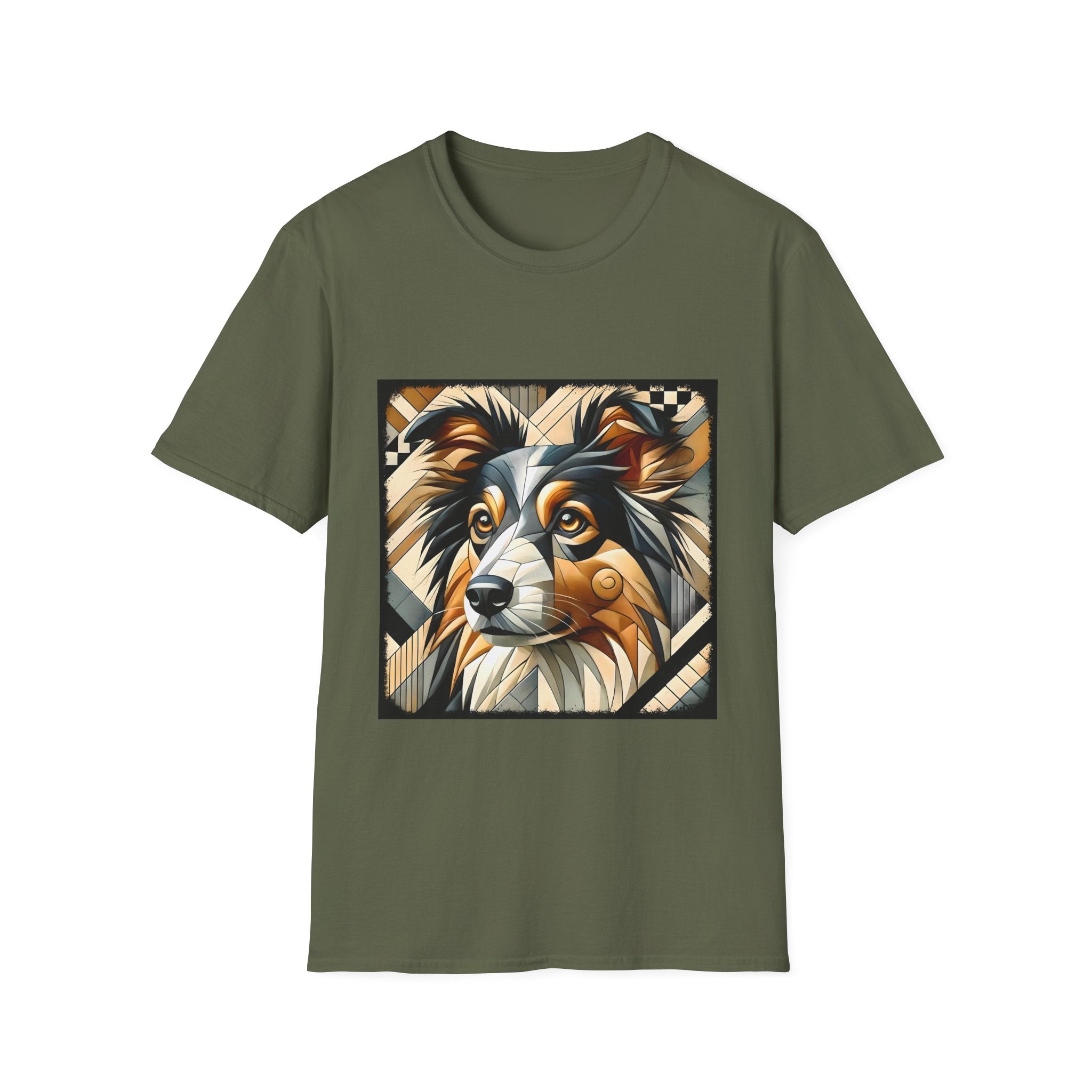 Miniature American Shepherd Geometric | Unisex Dog T-Shirt
