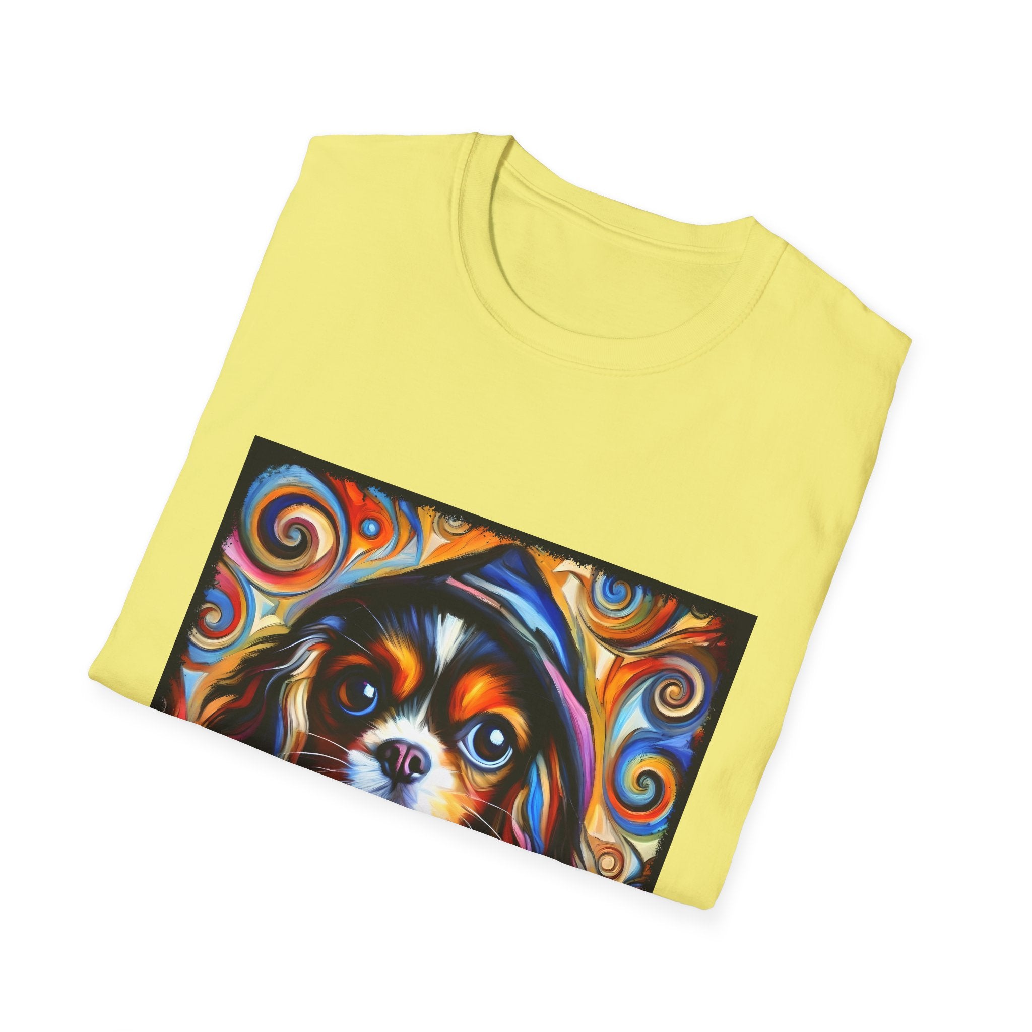 Cavalier King Charles Spaniel Relaxed Swirl | Unisex Dog T-Shirt