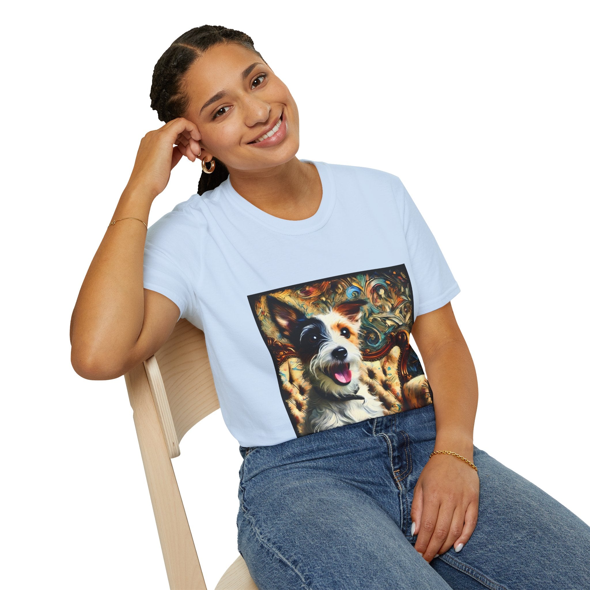 Jack Russell Terrier Blissful Swirl | Unisex Softstyle T-Shirt