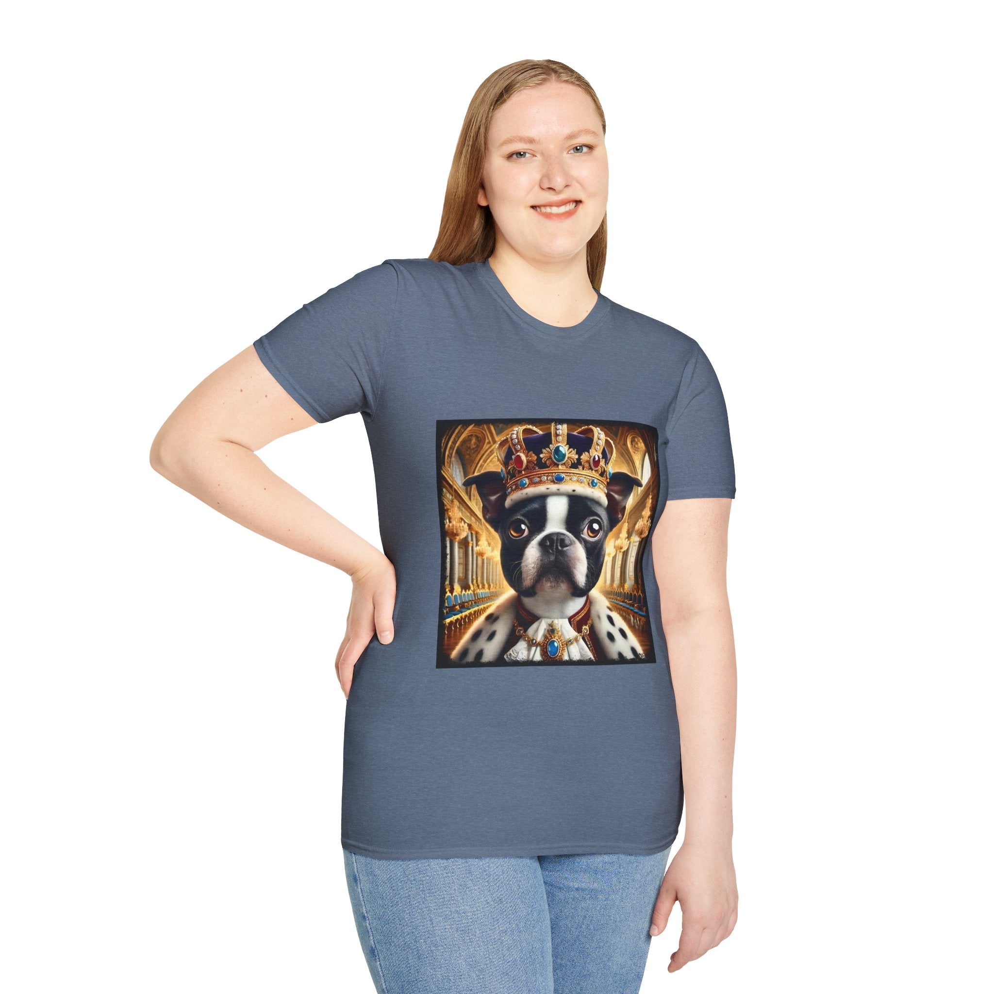 Boston Terrier Mighty Monarch | Unisex Dog T-Shirt