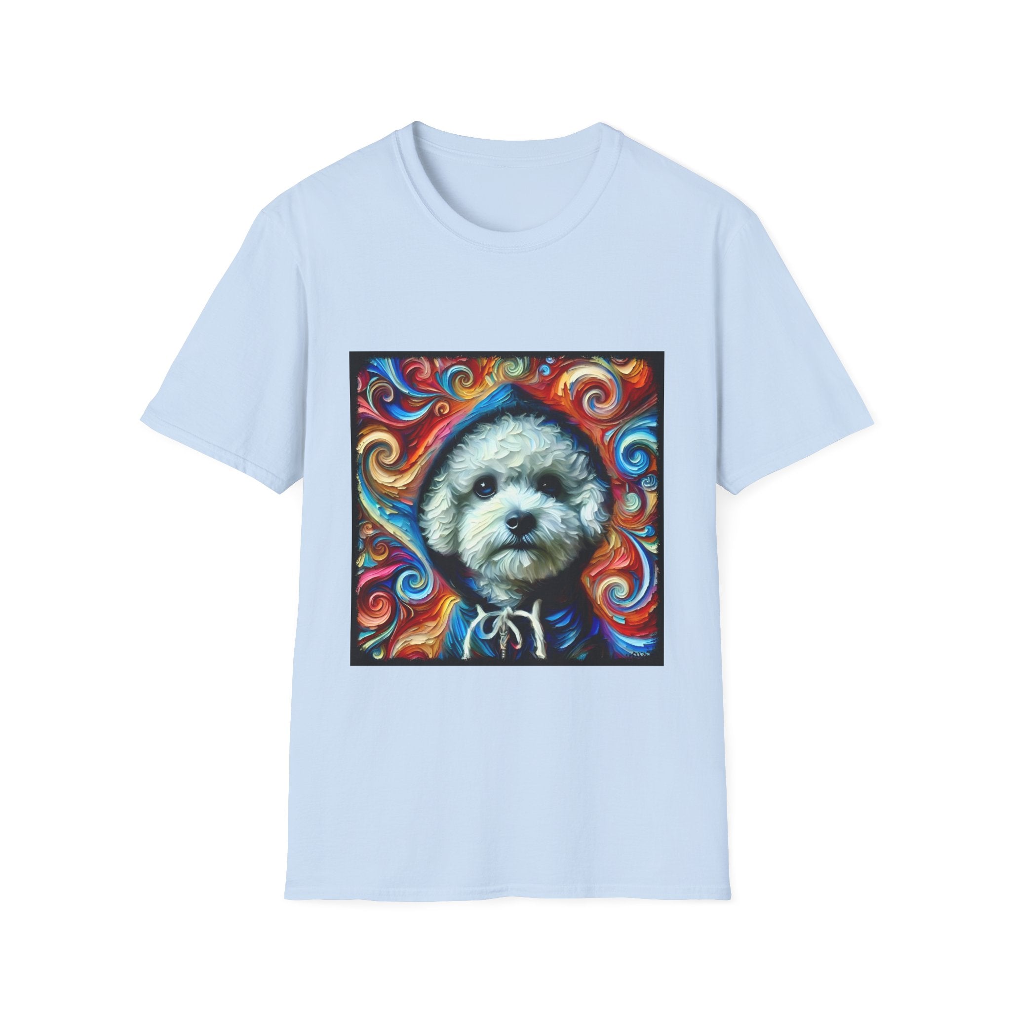 Bichon Frise Street Swirl | Unisex Dog T-Shirt