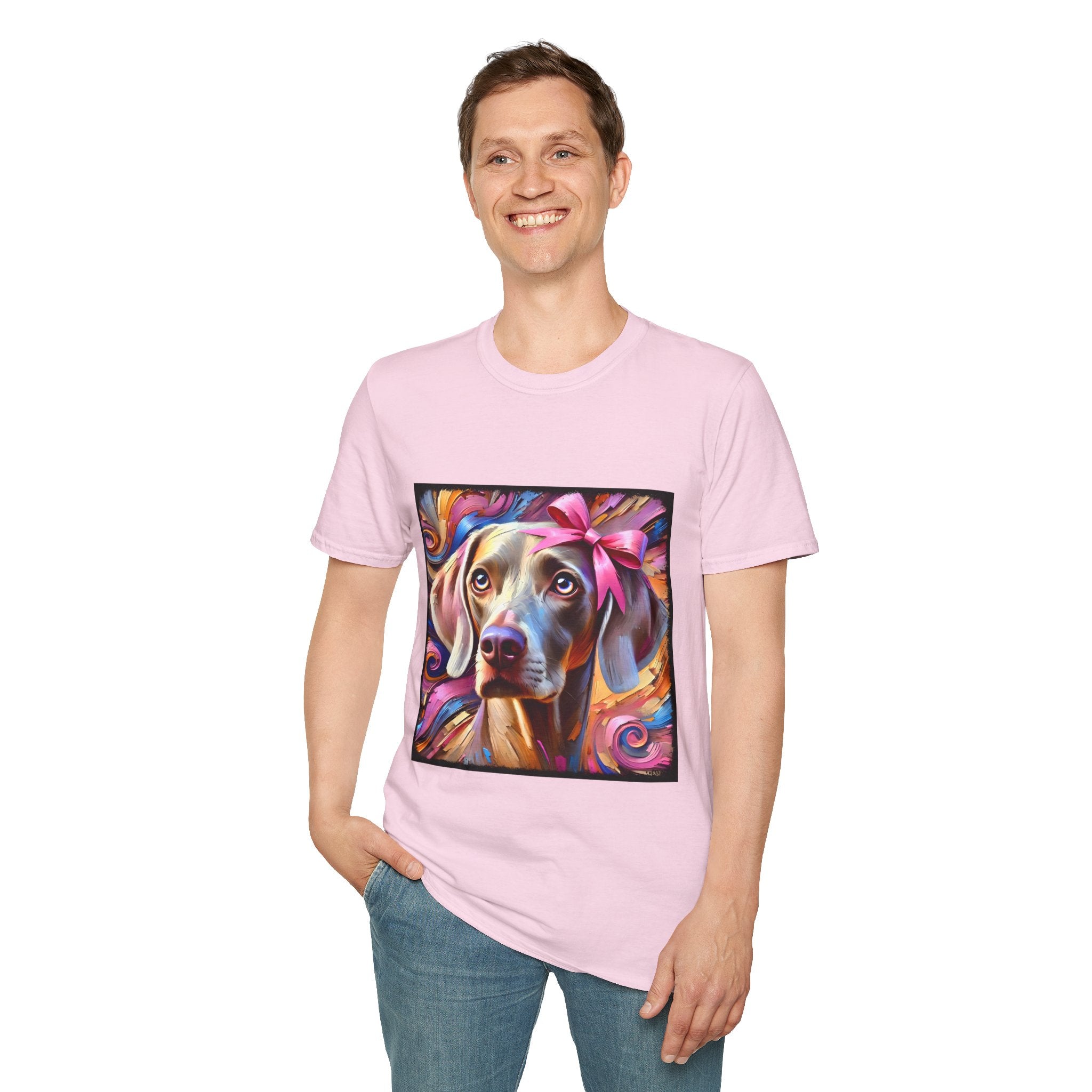 Weimaraner Textured Classic | Unisex Dog T-Shirt
