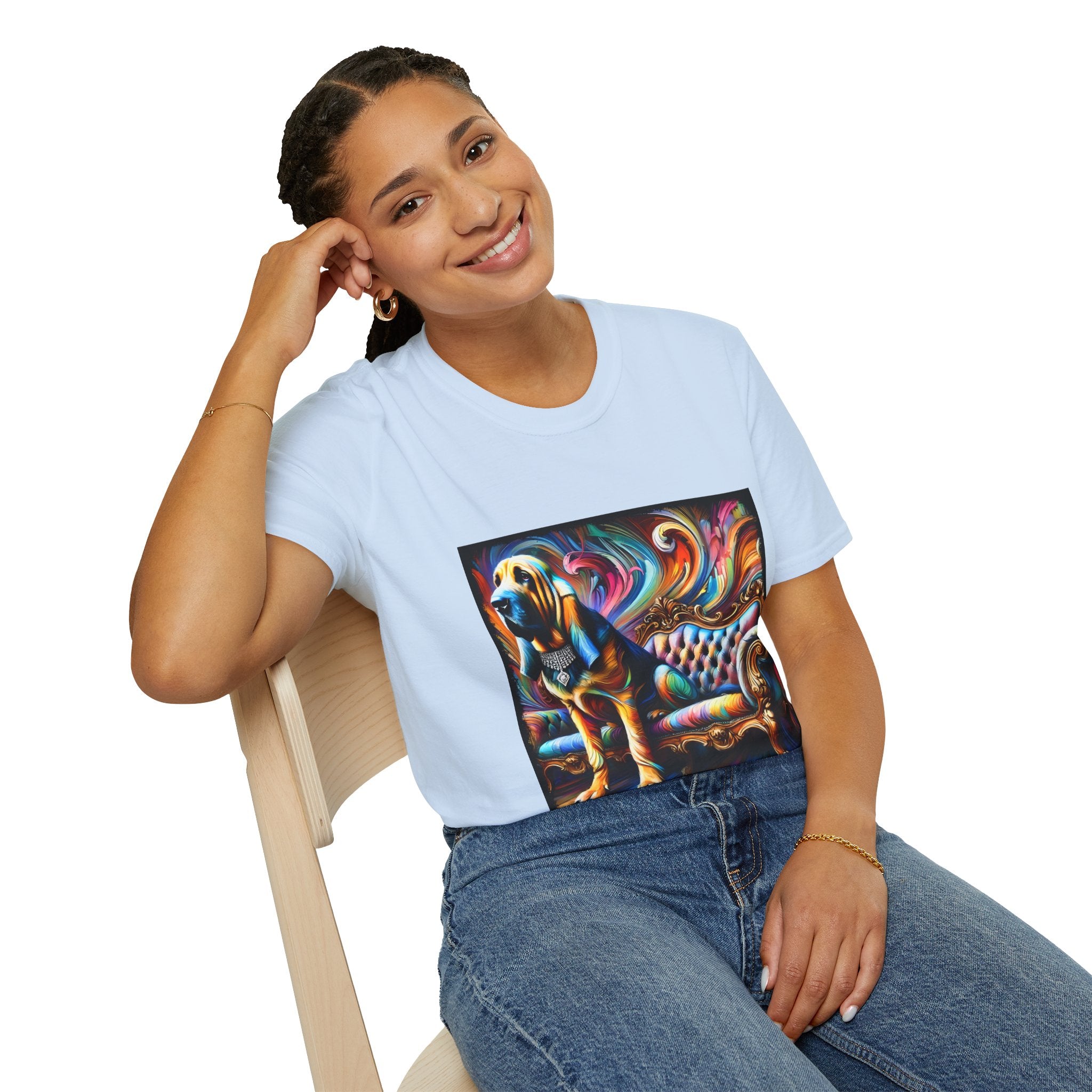 Bloodhound Vivid Swirl | Unisex Dog T-Shirt