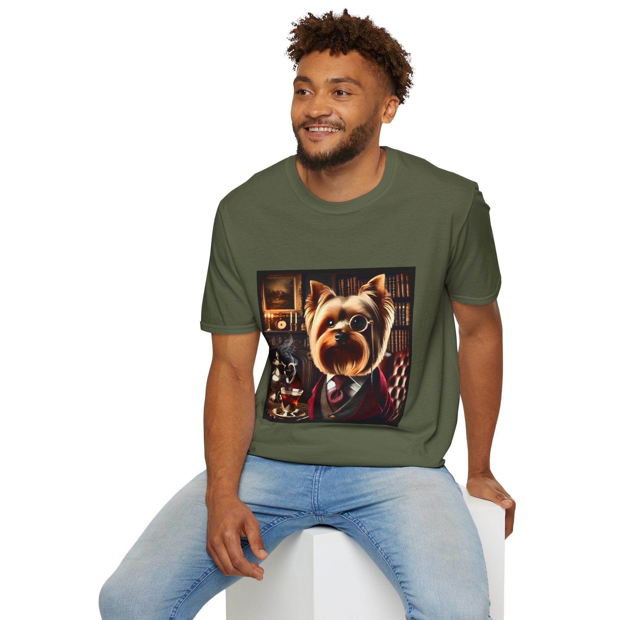 Yorkshire Terrier Mister Monocle | Unisex Dog T-Shirt