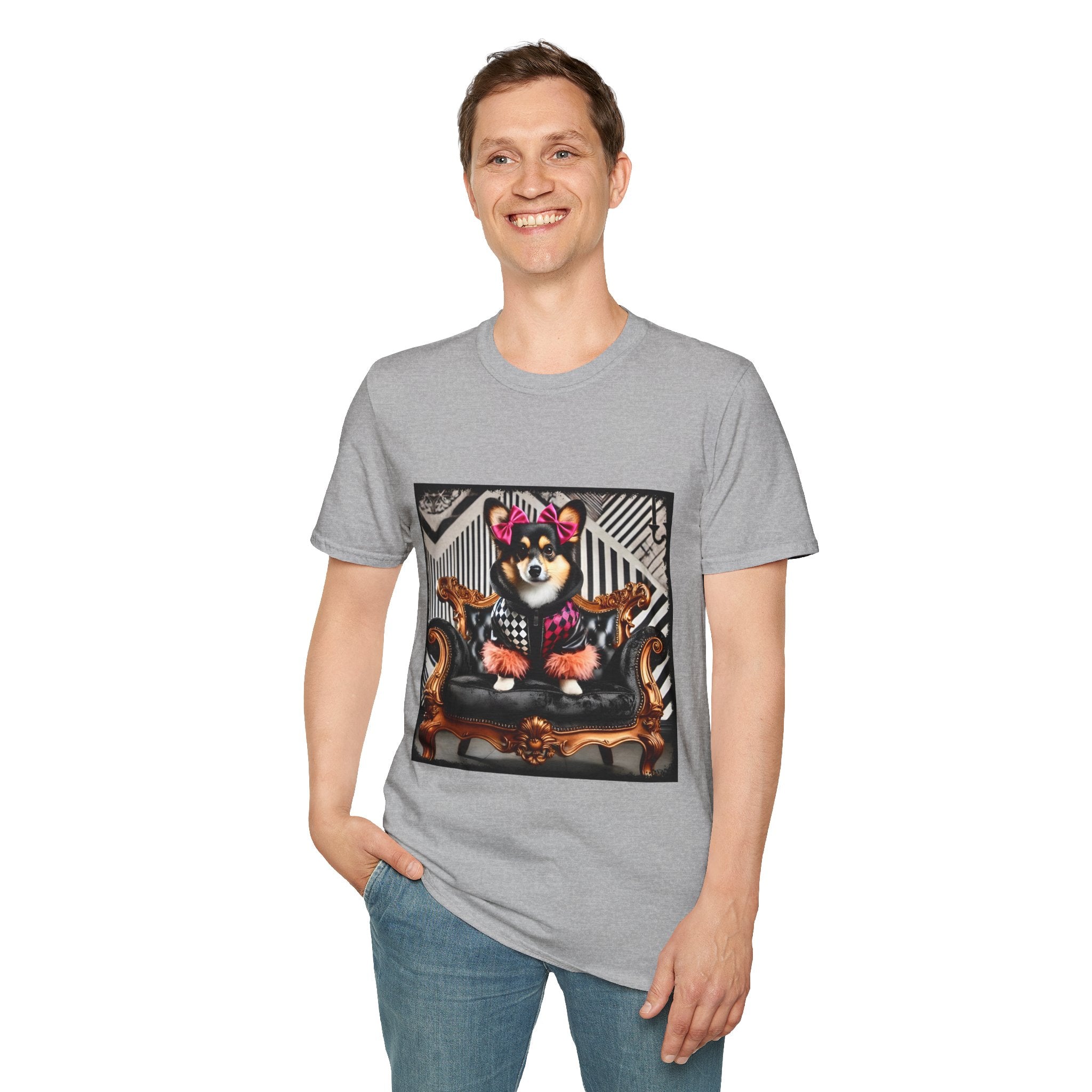 Pembroke Welsh Corgi Rock Chic | Unisex Dog T-Shirt
