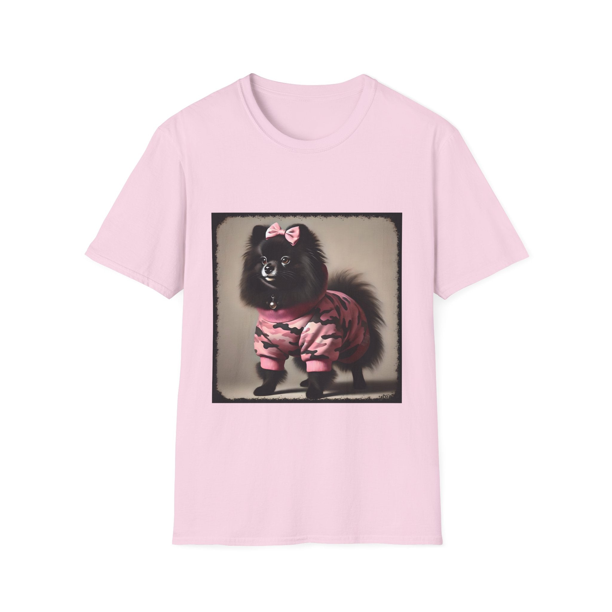 Pomeranian Pink Camo Cutie | Unisex Dog T-Shirt