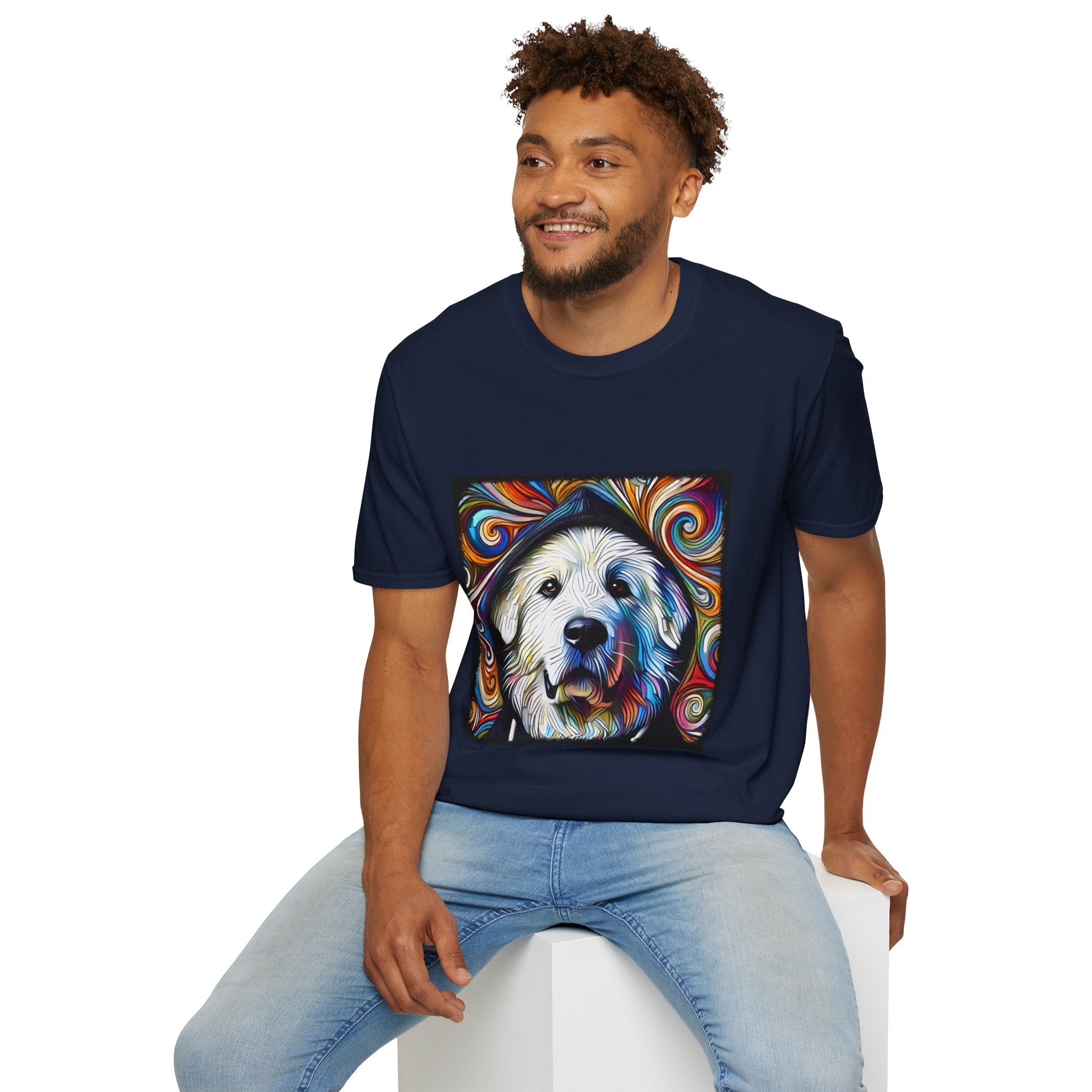 Great Pyrenees Relaxed Swirl | Unisex Dog T-Shirt
