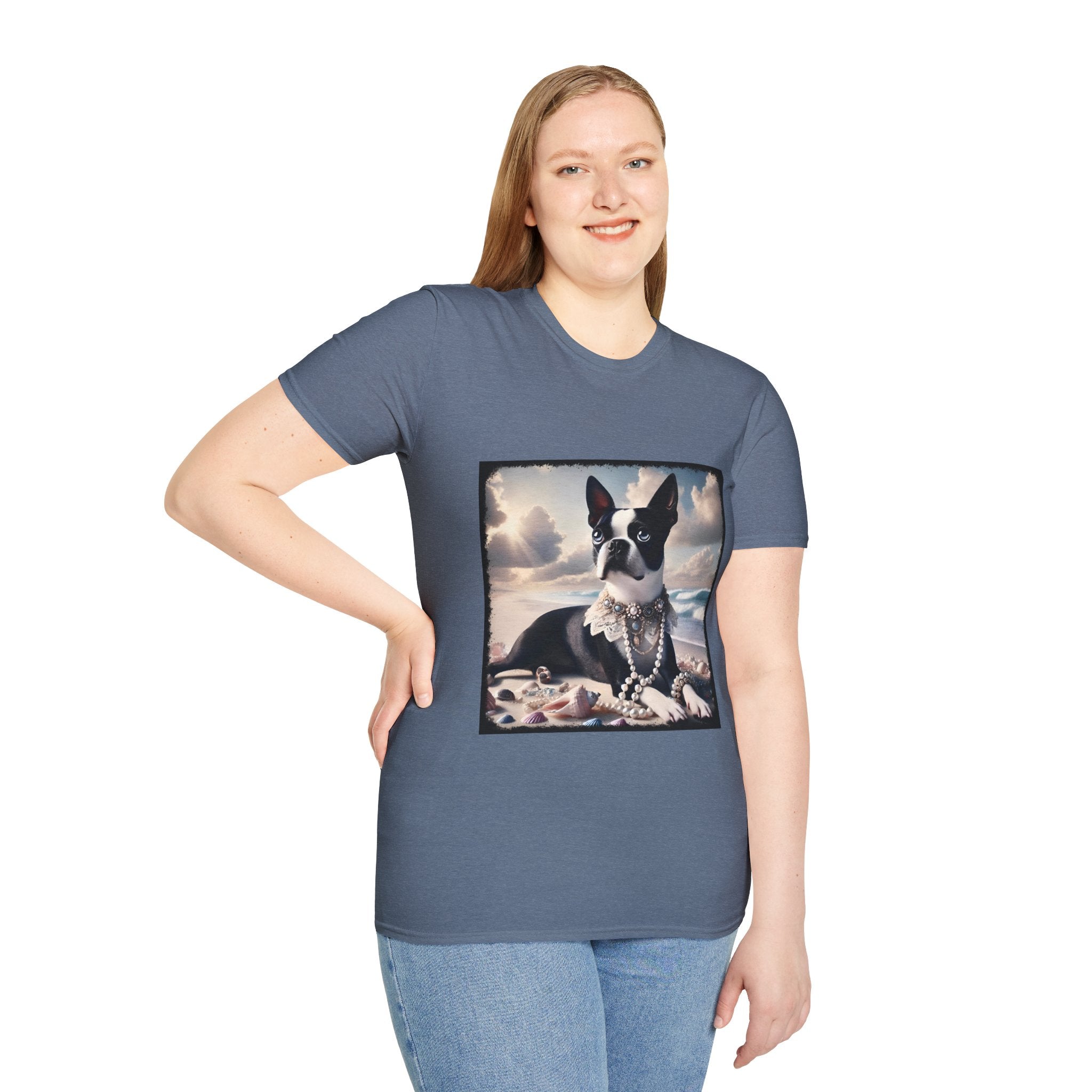 Boston Terrier Seashell Sweetie | Unisex Dog T-Shirt