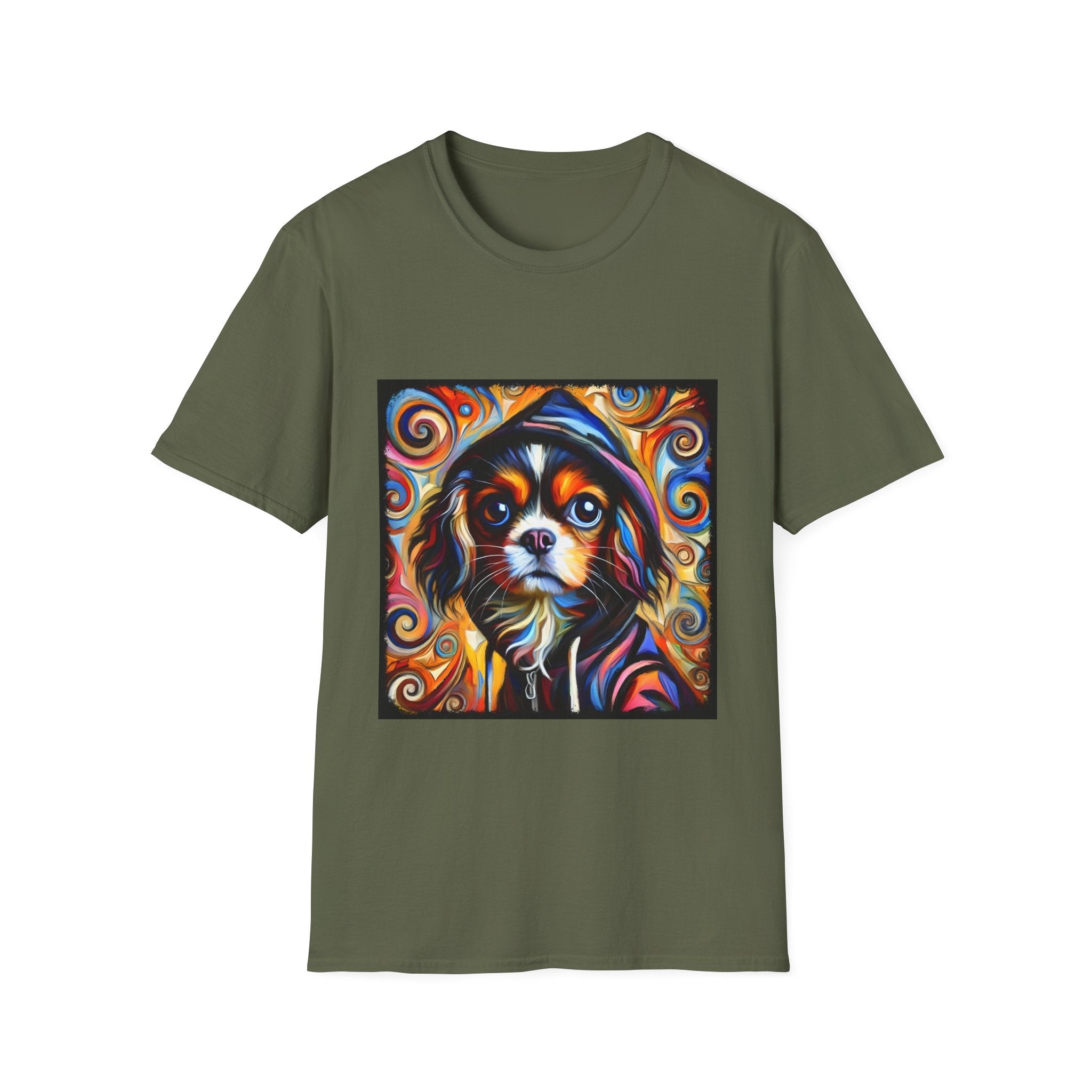 Cavalier King Charles Spaniel Relaxed Swirl | Unisex Dog T-Shirt