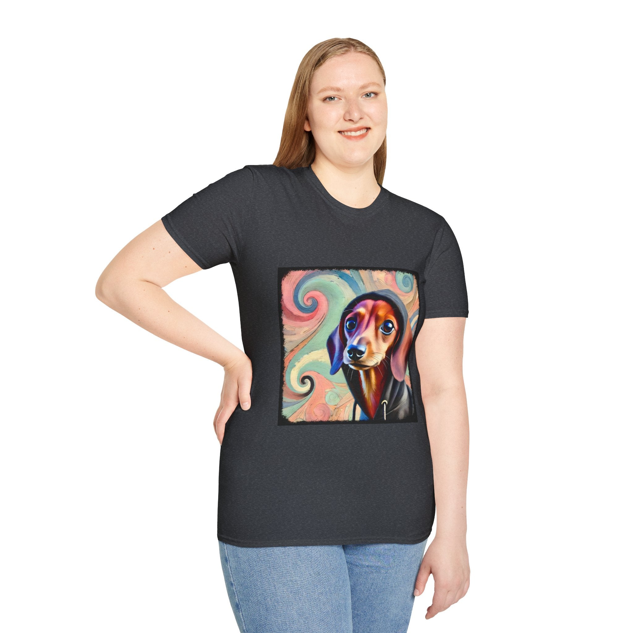 Dachshund Pastel Swirl | Unisex Dog T-Shirt