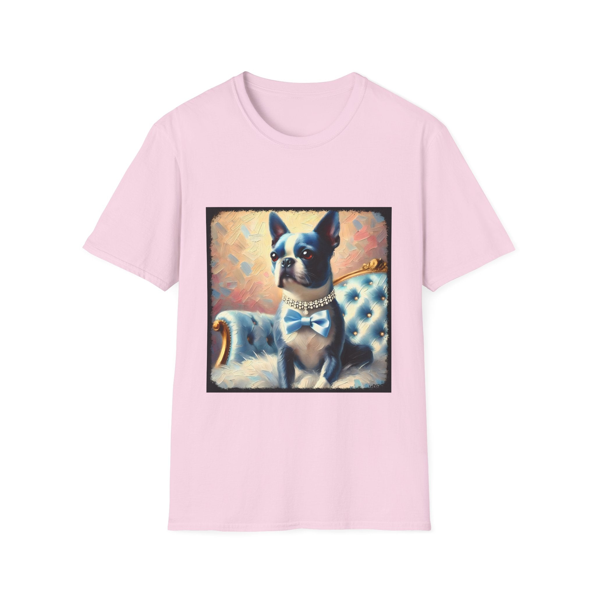 Boston Terrier Blue Classic | Unisex Dog T-Shirt