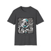 Great Pyrenees B&W Turquoise Bow | Unisex Dog T-Shirt