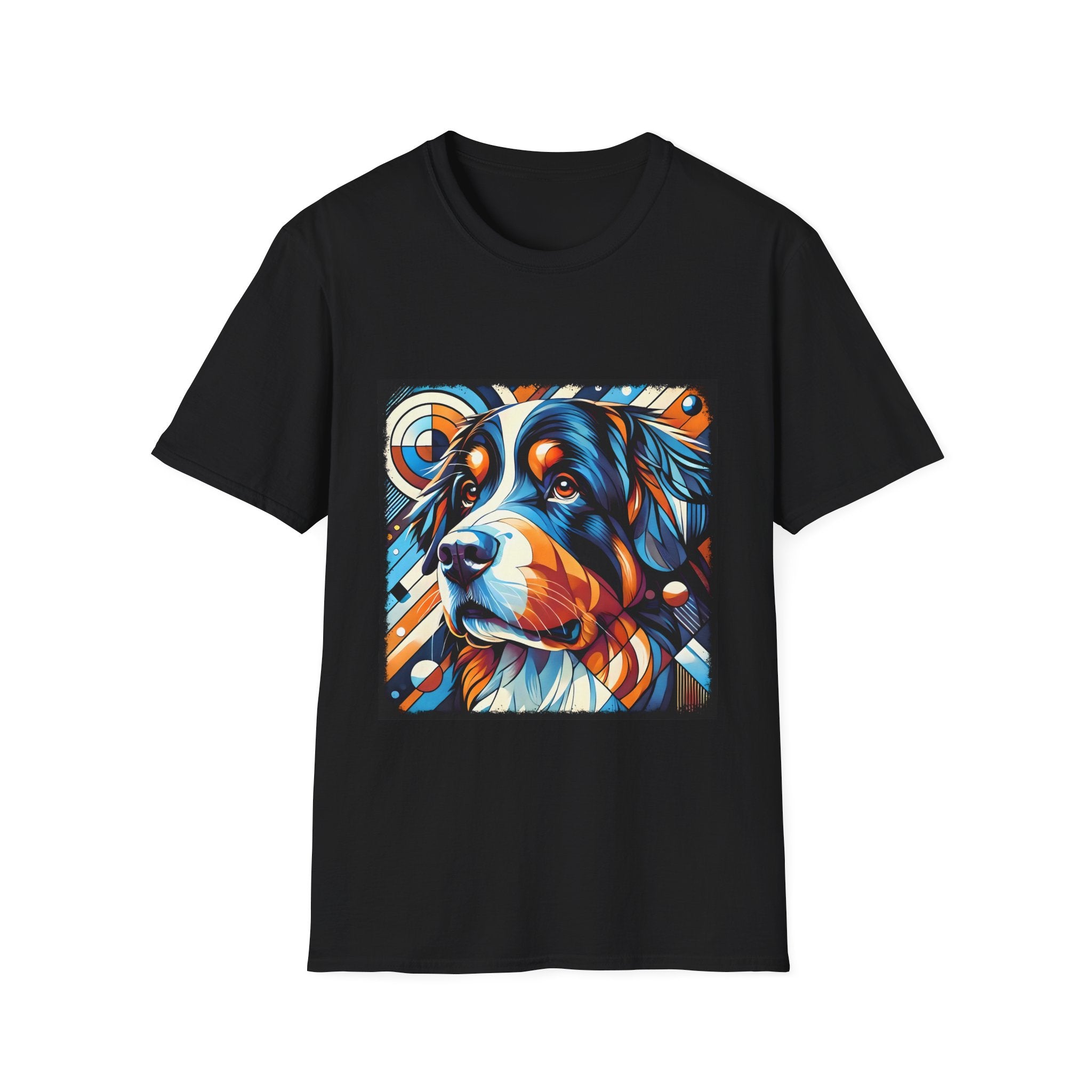 Bernese Mountain Dog Bold Geometric | Unisex Dog T-Shirt