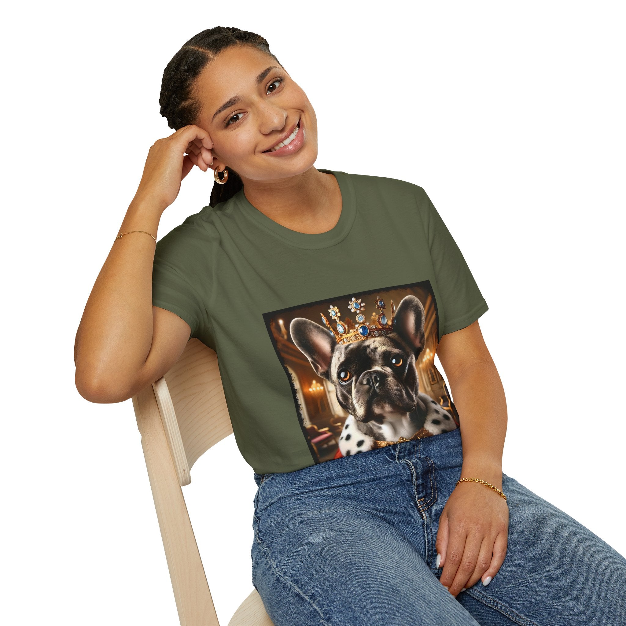 French Bulldog Crowned Prince | Unisex Dog T-Shirt