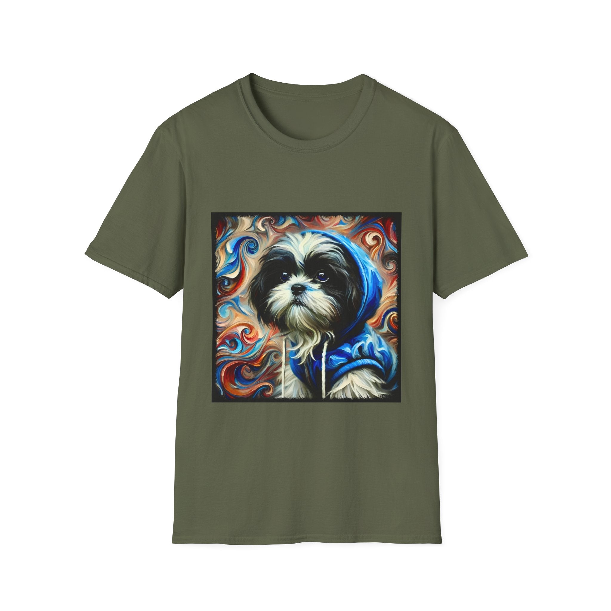 Shih Tzu Street Swirl | Unisex Dog T-Shirt