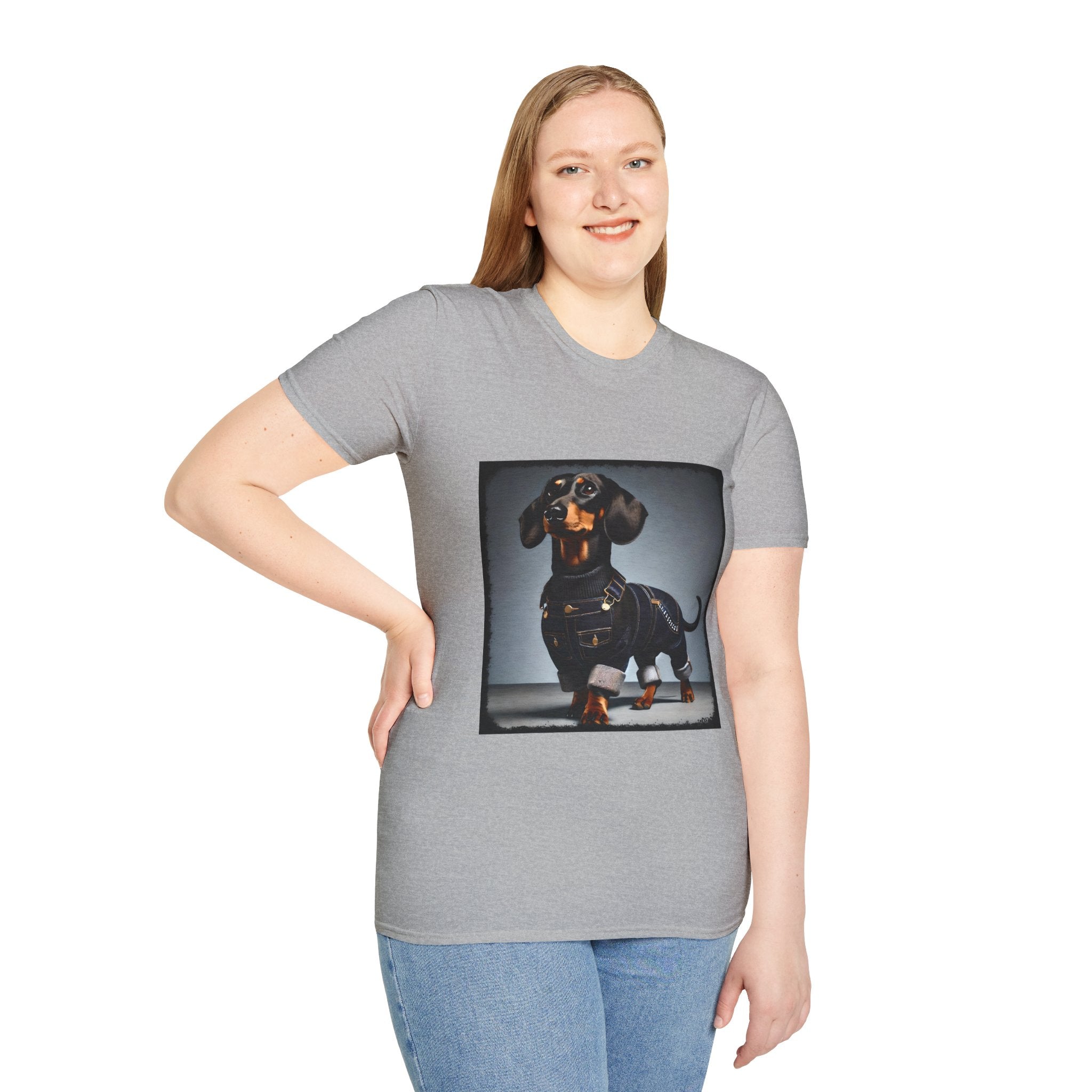 Dachshund Denim Doll | Unisex Dog T-Shirt