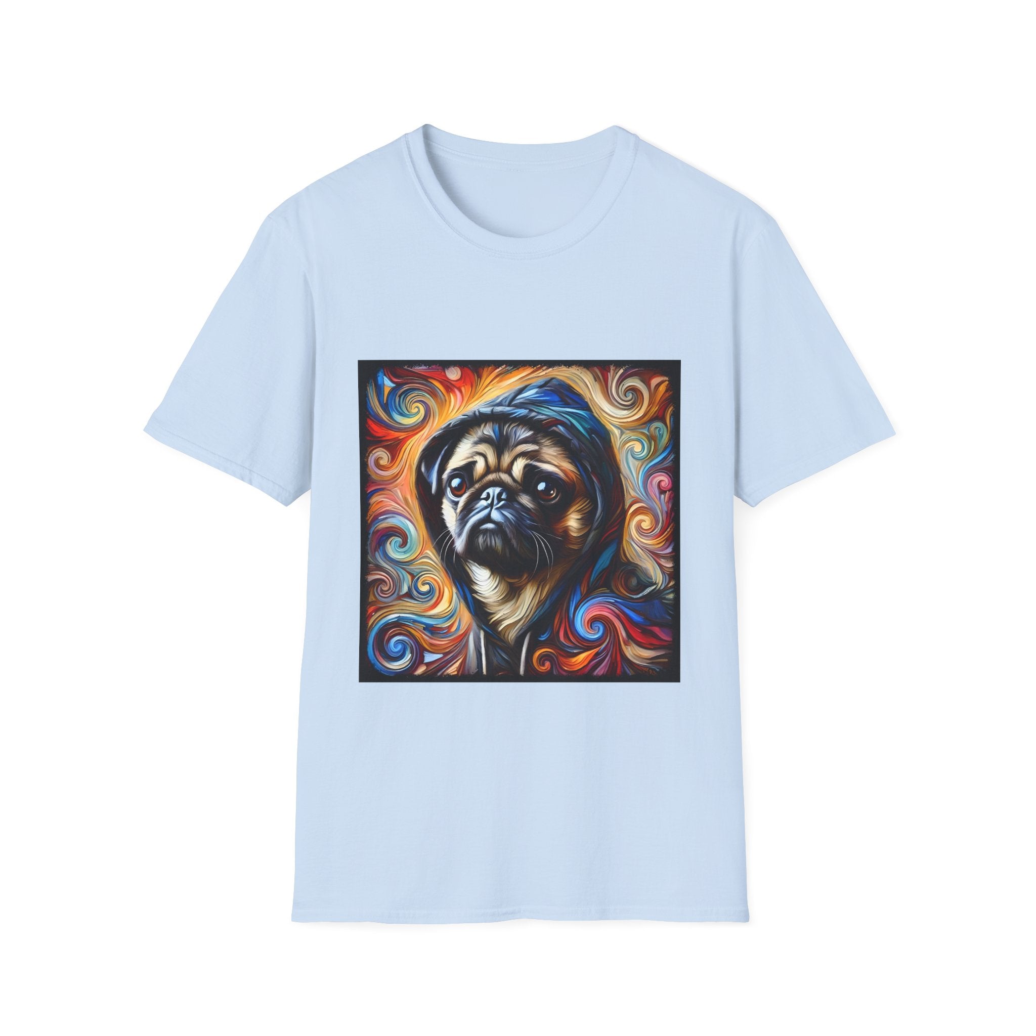 Pug Relaxed Swirl | Unisex Dog T-Shirt