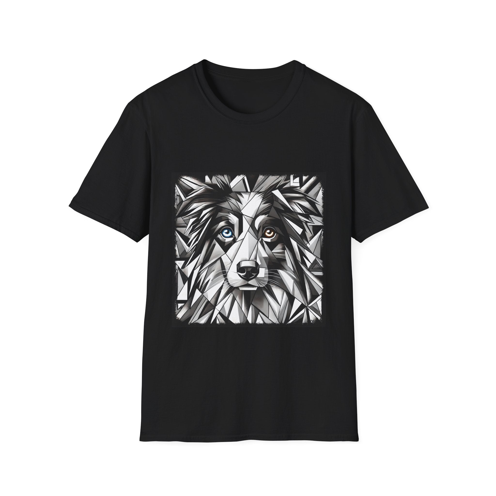 Australian Shepherd Bold Eyes Geometric | Unisex Dog T-Shirt