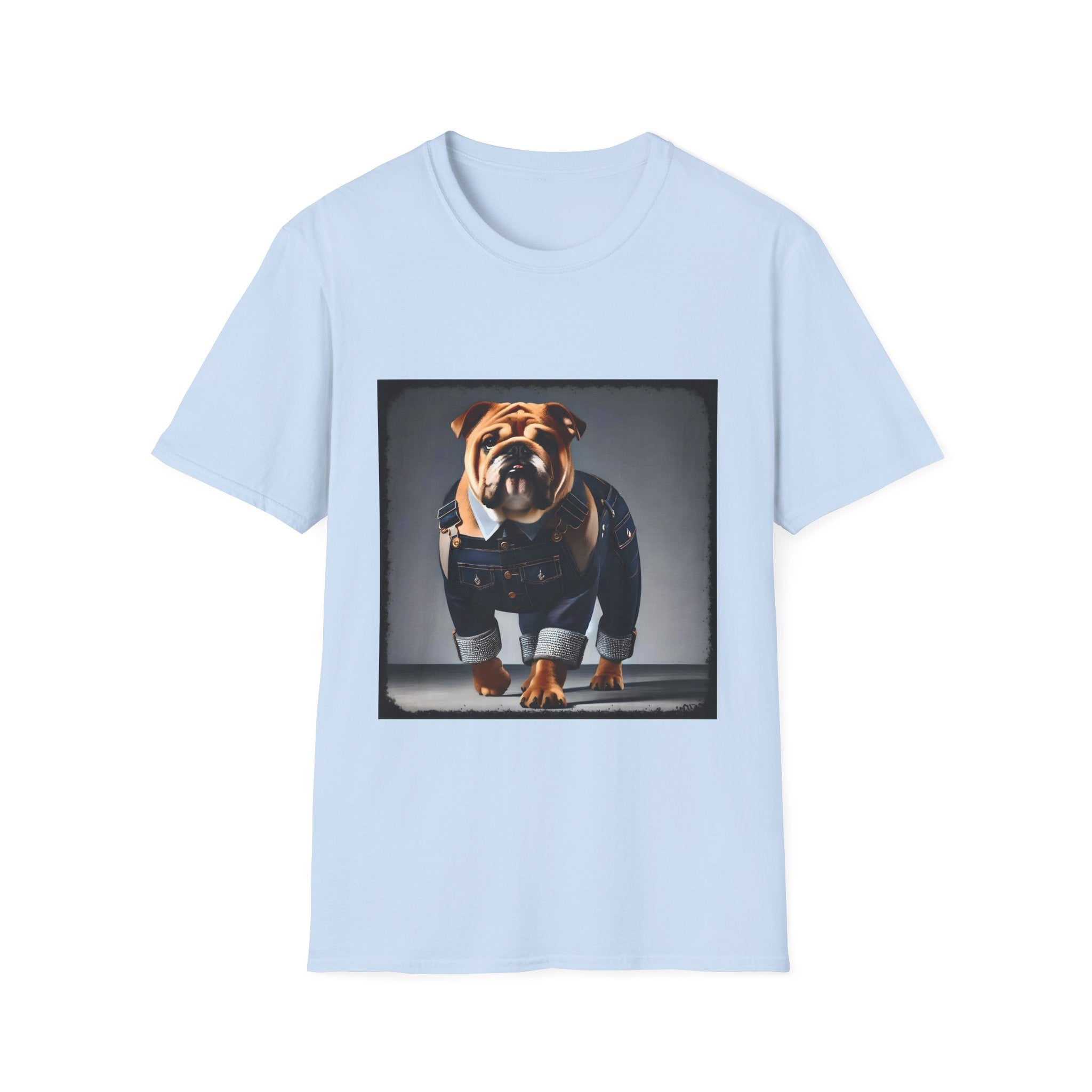 Bulldog Denim Dream | Unisex Dog T-Shirt