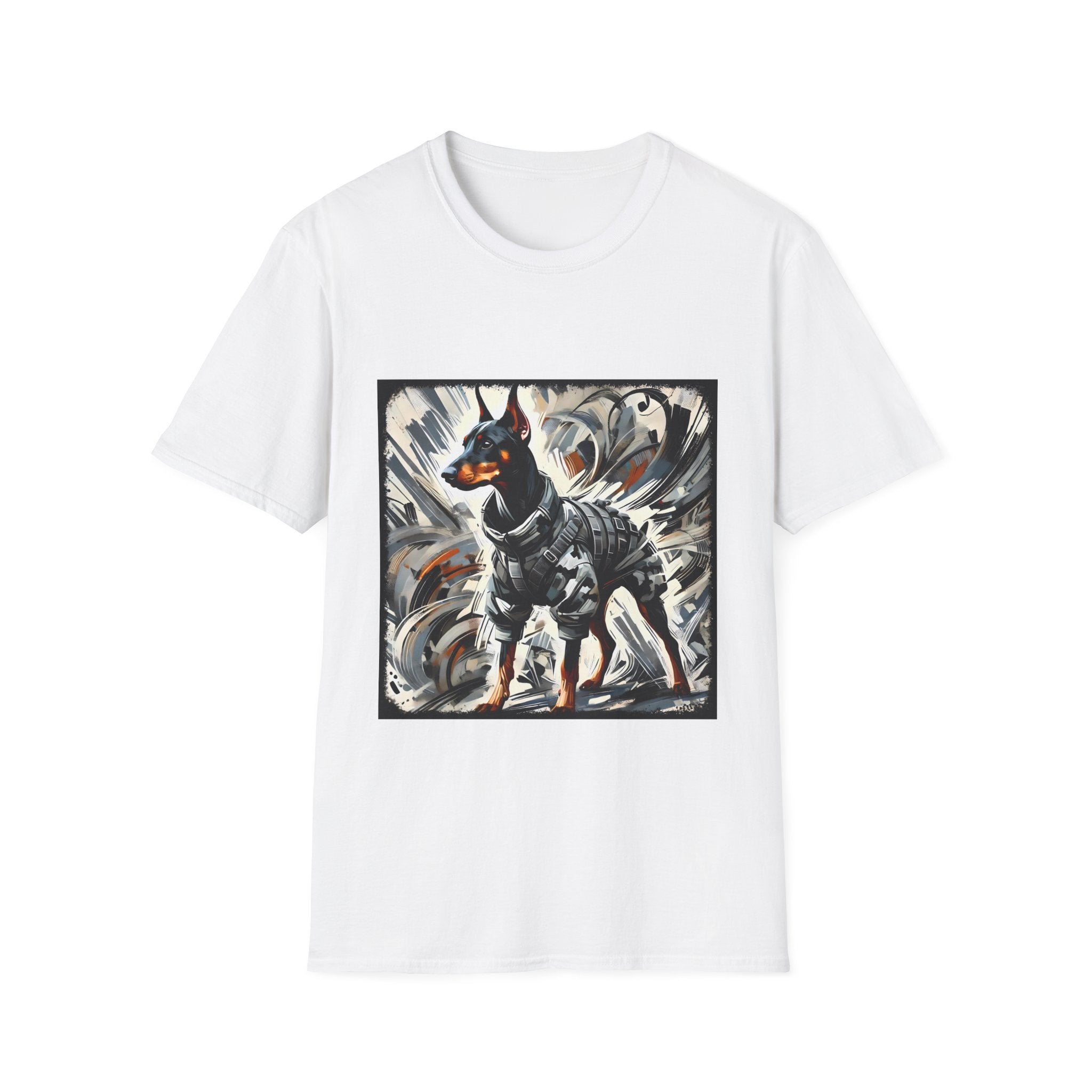Doberman Pinscher Bold Armor Classic | Unisex Dog T-Shirt