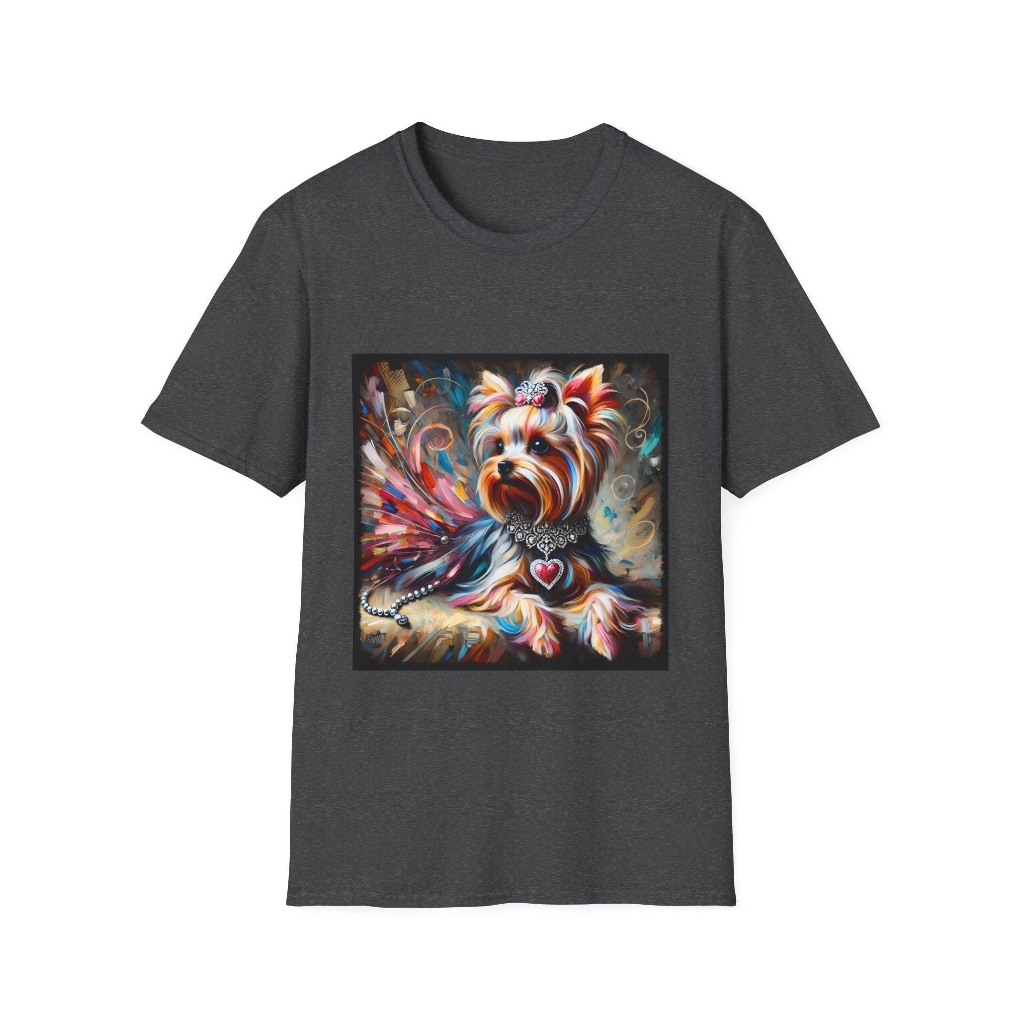 Yorkshire Terrier Diamond Heart Classic | Unisex Dog T-Shirt