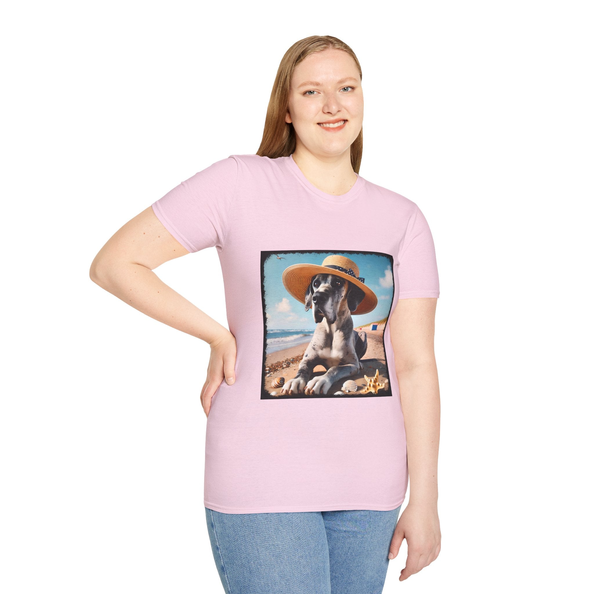 Great Dane Seaside Sass | Unisex Dog T-Shirt