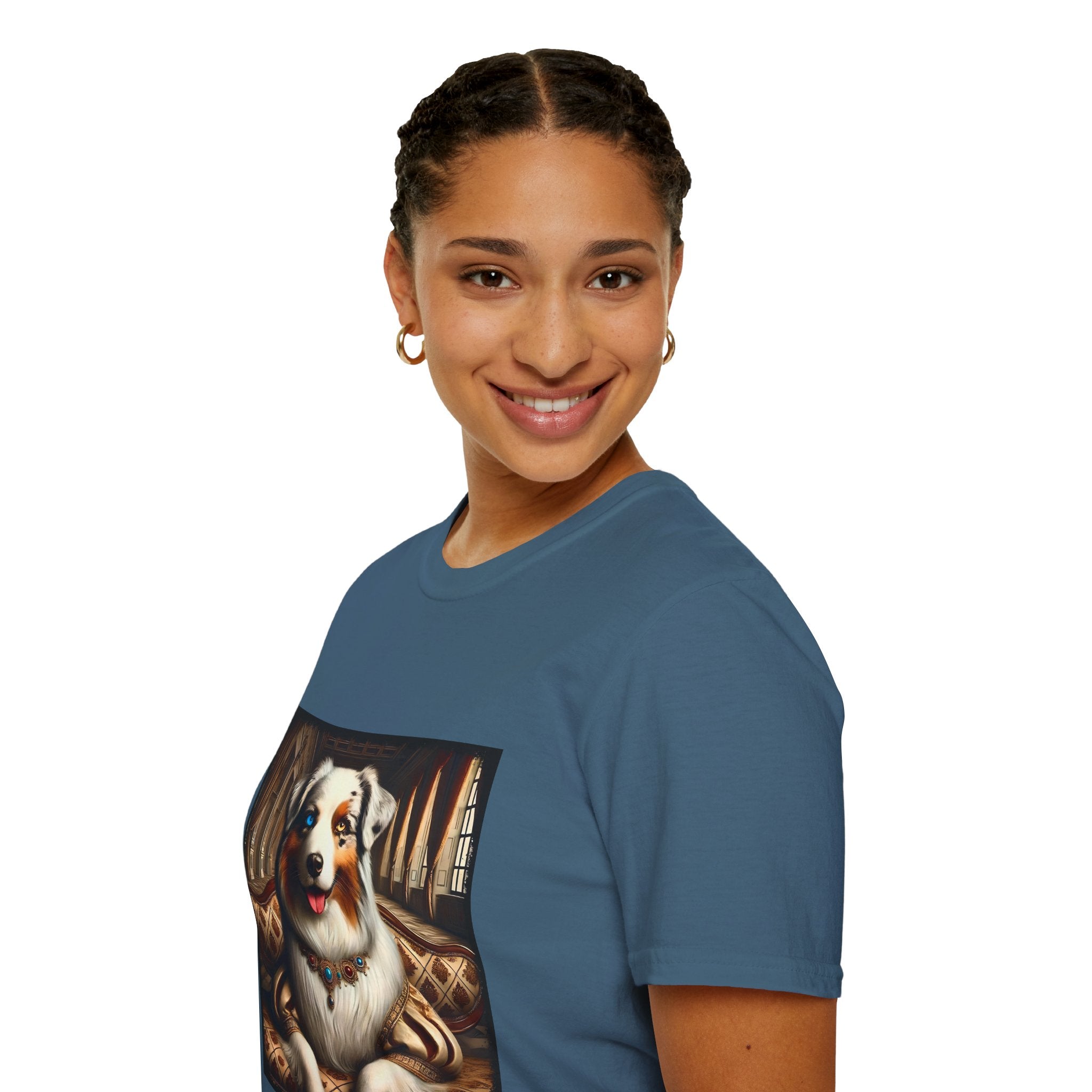Australian Shepherd Poised Princess | Unisex Dog T-Shirt
