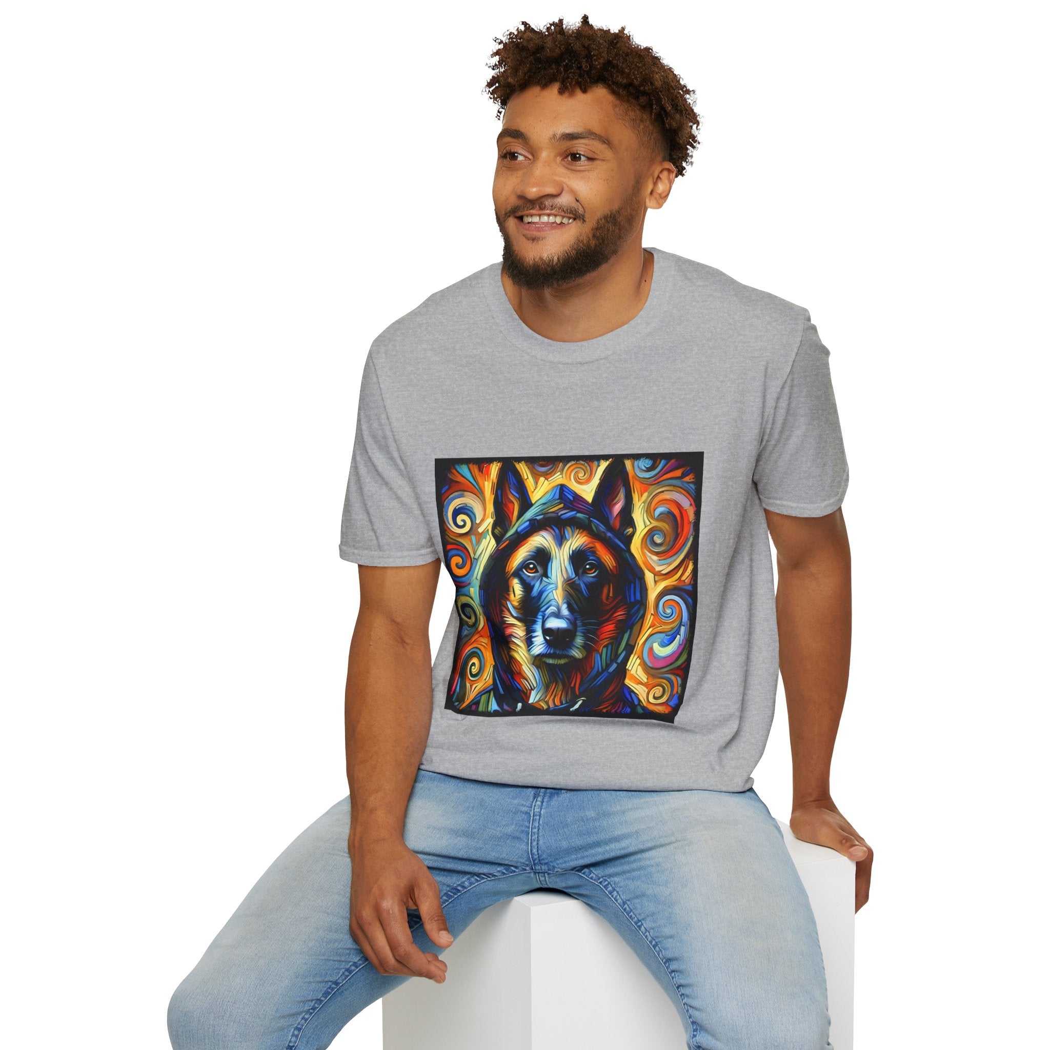 Belgian Malinois Relaxed Swirl | Unisex Dog T-Shirt