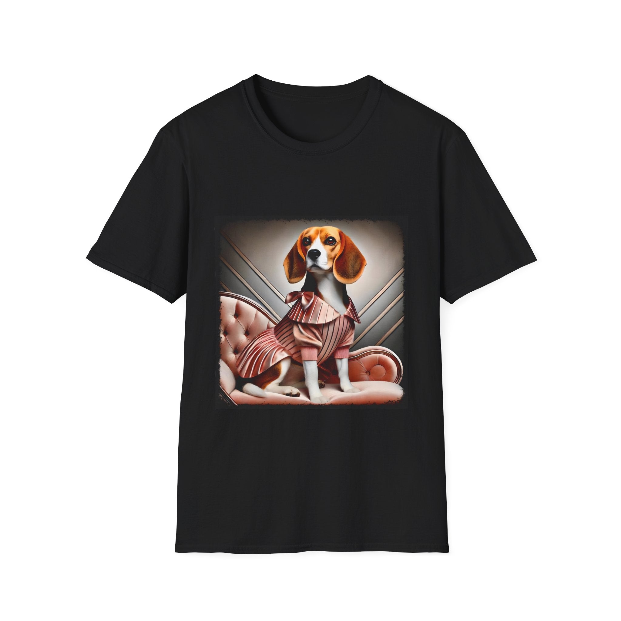 Beagle Peach Posh | Unisex Dog T-Shirt