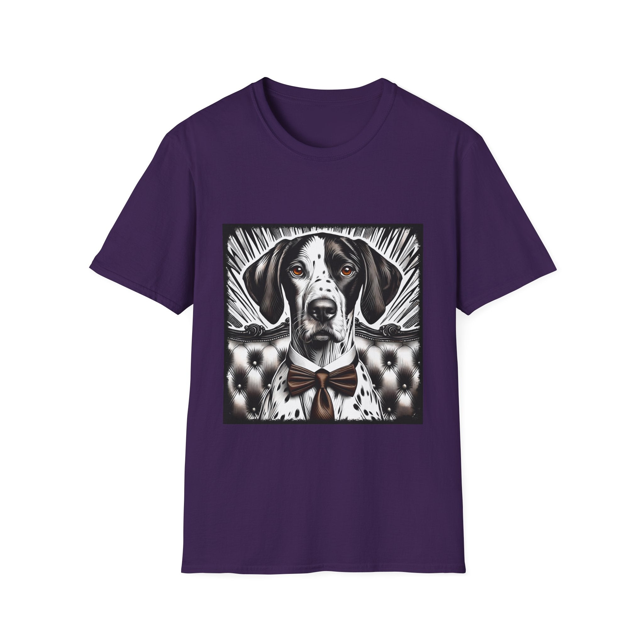 German Shorthaired Pointer B&W Bold Eyes  | Unisex Dog T-Shirt