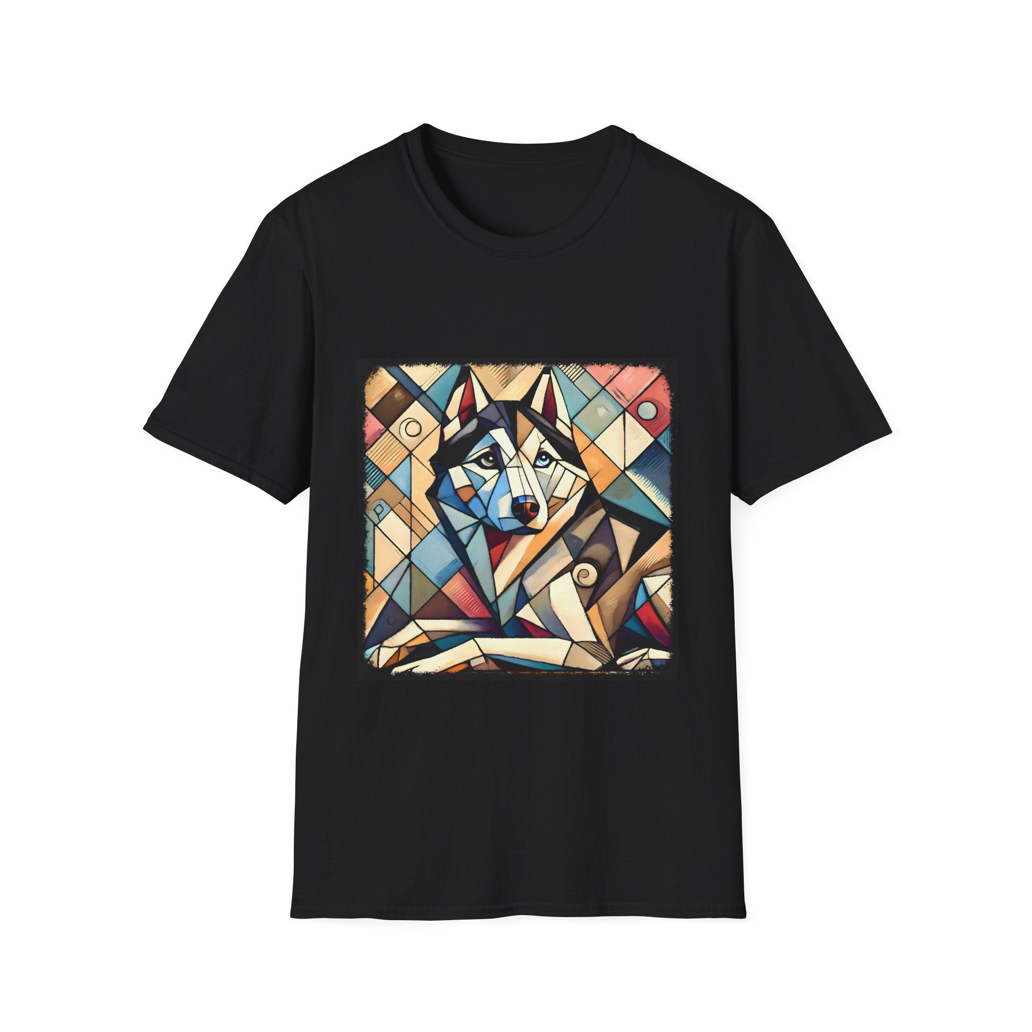 Siberian Husky Glass Geometric | Unisex Dog T-Shirt