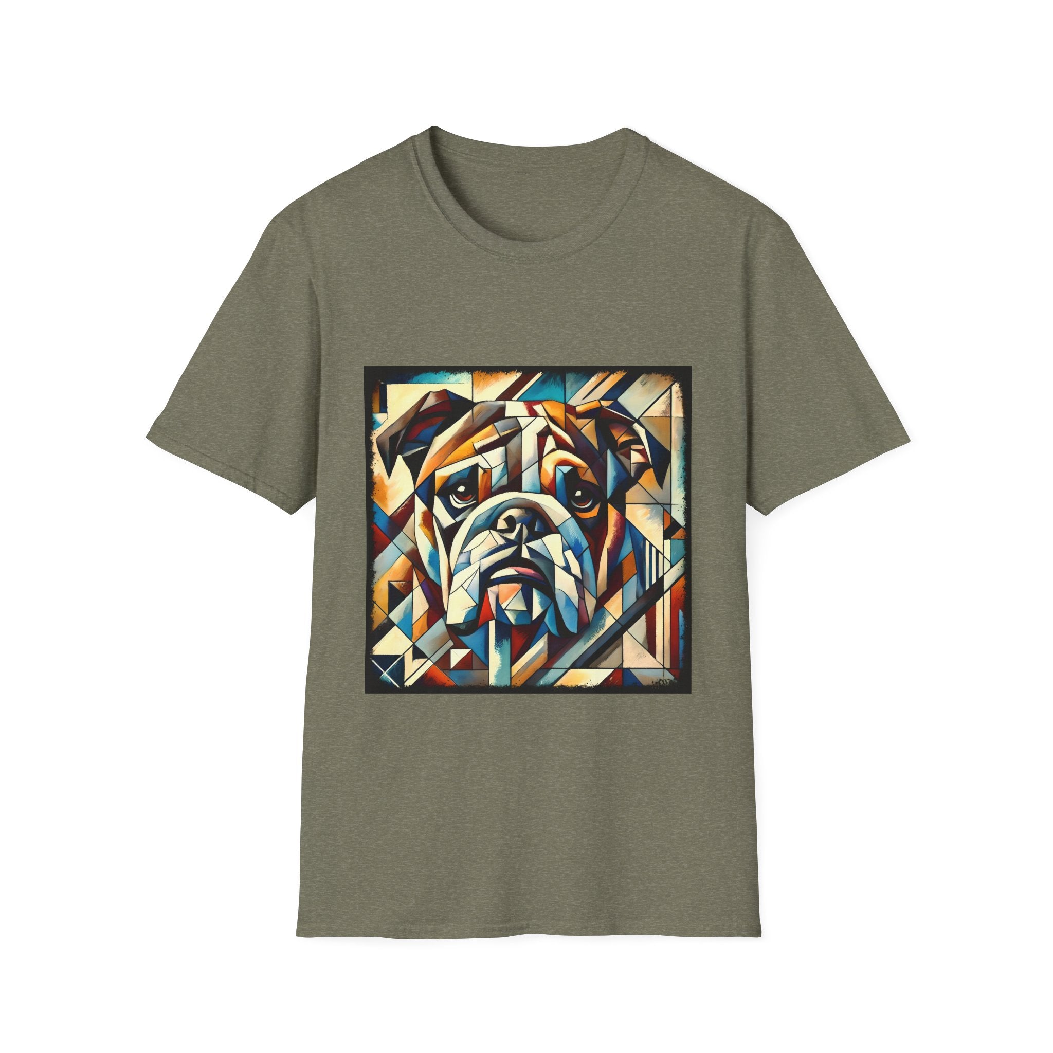 Bulldog Warm Geometric | Unisex Dog T-Shirt