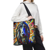 Afghan Hound Hoodie Swirl | Dog Themed Tote Bag