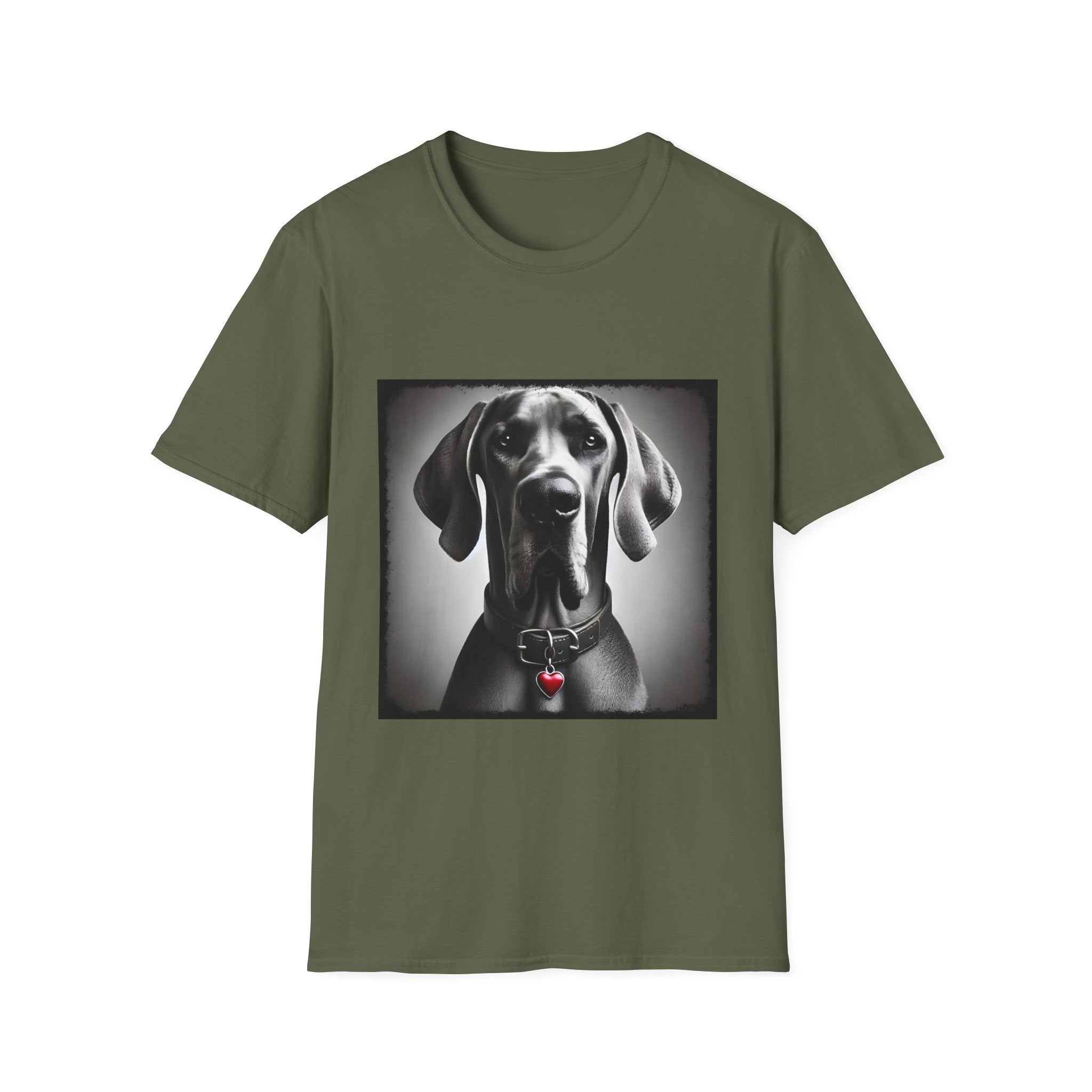 Great Dane Heart Charm | Unisex Dog T-Shirt
