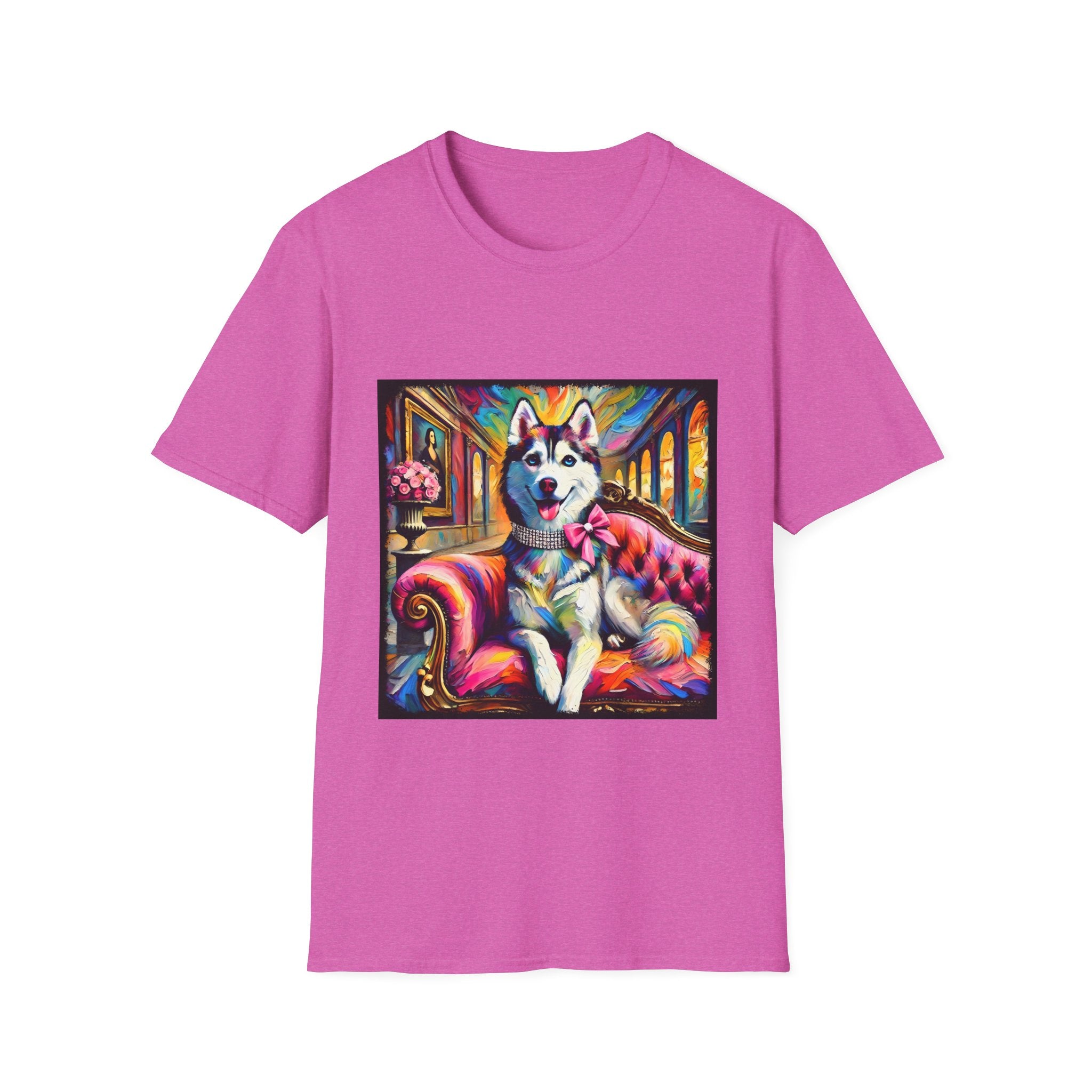 Siberian Husky Pink Princess Classic | Unisex Dog T-Shirt
