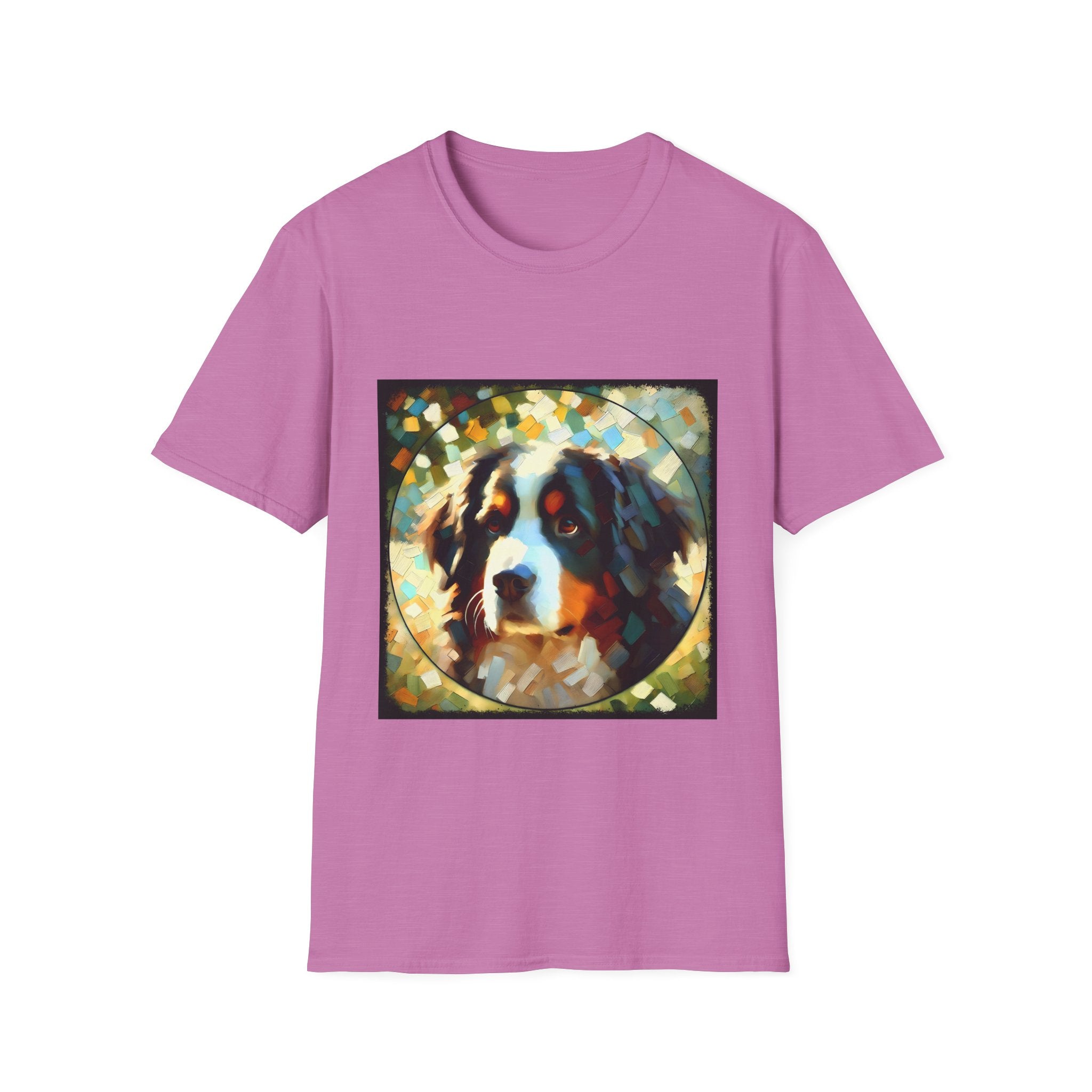 Bernese Mountain Dog Pixel Classic | Unisex Dog T-Shirt