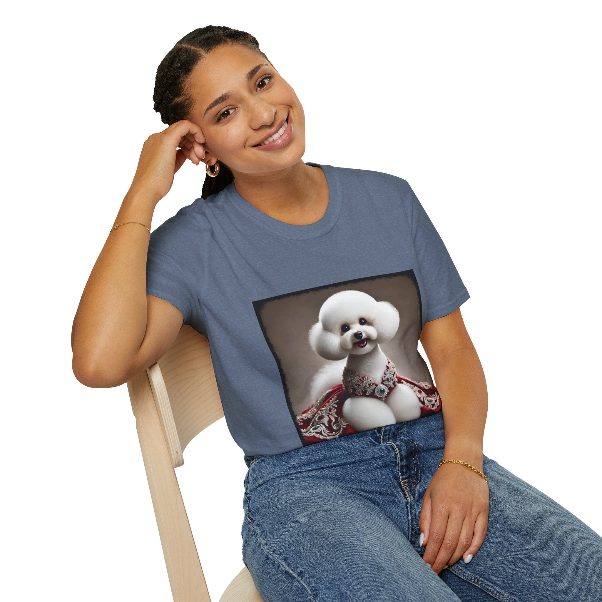 Bichon Frise Crimson Cutie | Unisex Dog T-Shirt