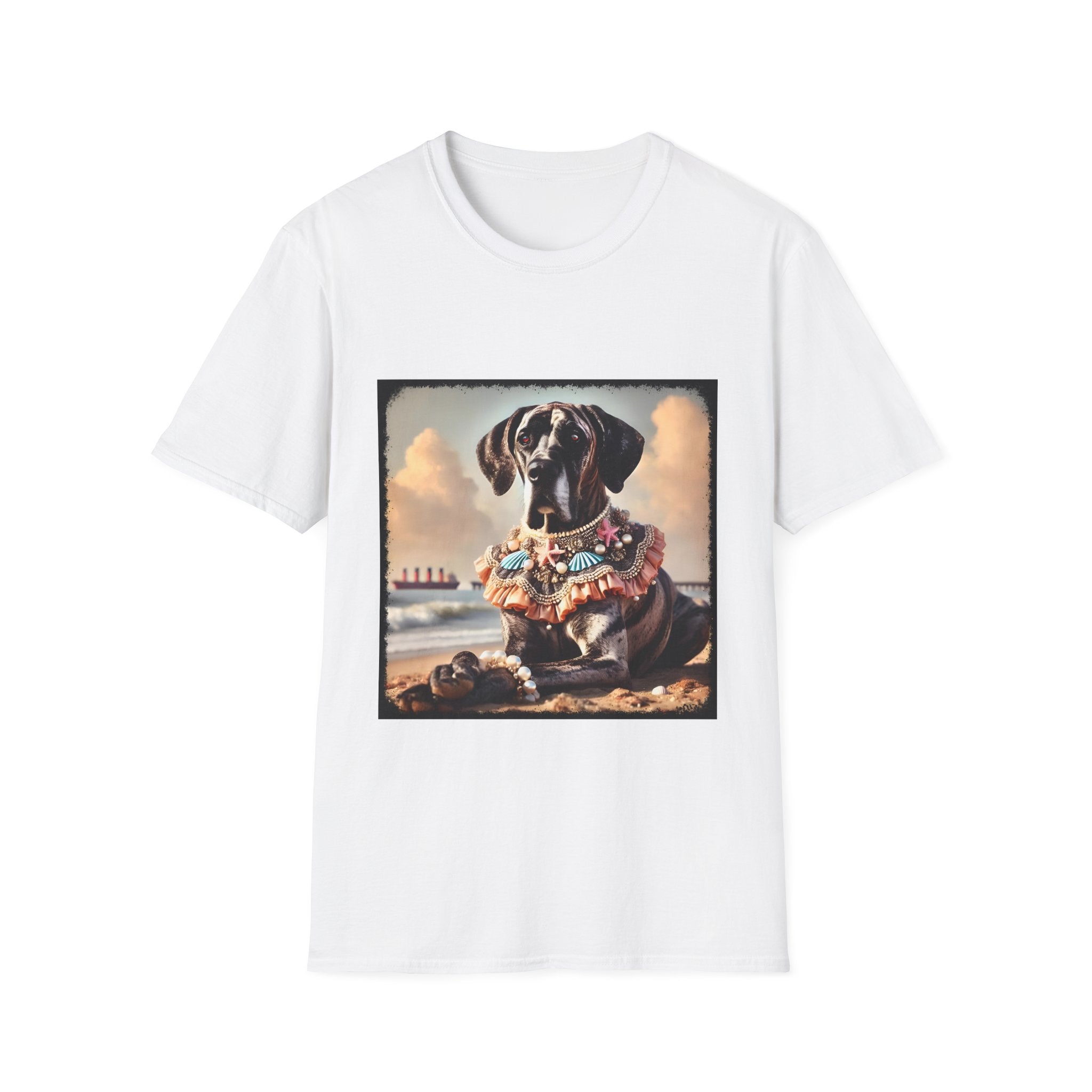 Great Dane Beach Brindle | Unisex Dog T-Shirt