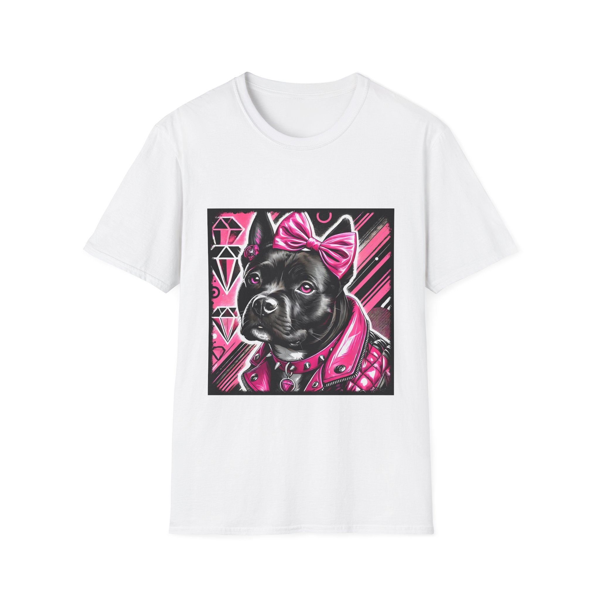 American Pit Bull Terrier Pink Princess Bold  | Unisex Dog T-Shirt